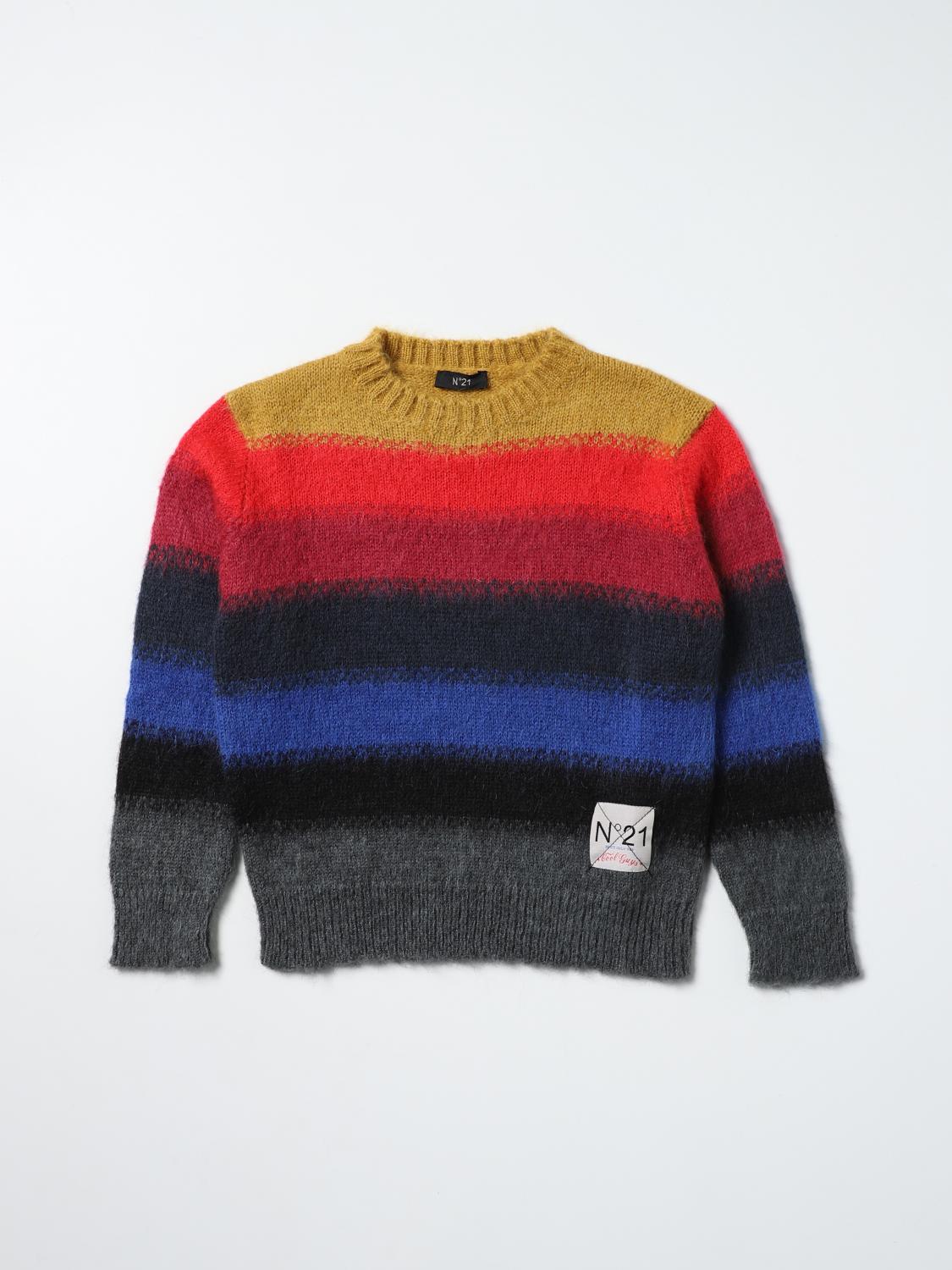 N° 21 N ° 21 striped mohair blend jumper