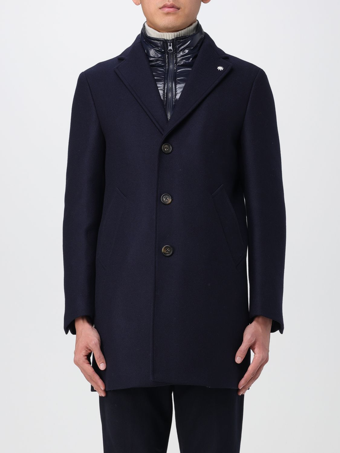 Manuel Ritz Coat MANUEL RITZ Men colour Blue