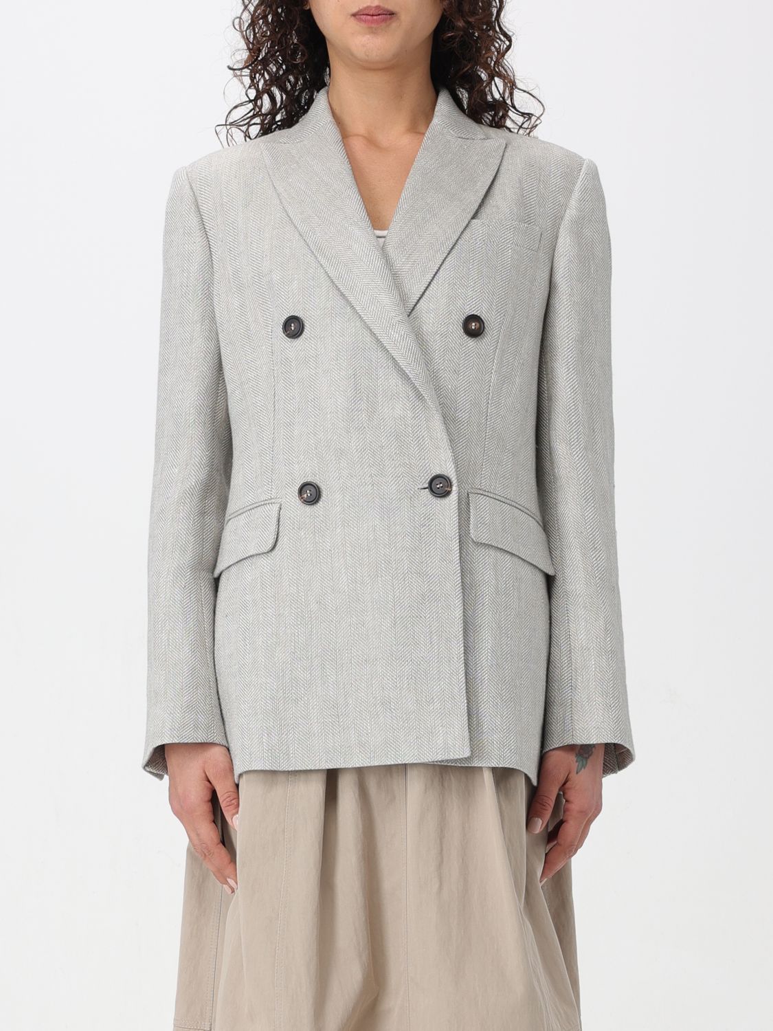 Brunello Cucinelli Blazer BRUNELLO CUCINELLI Woman colour Rope