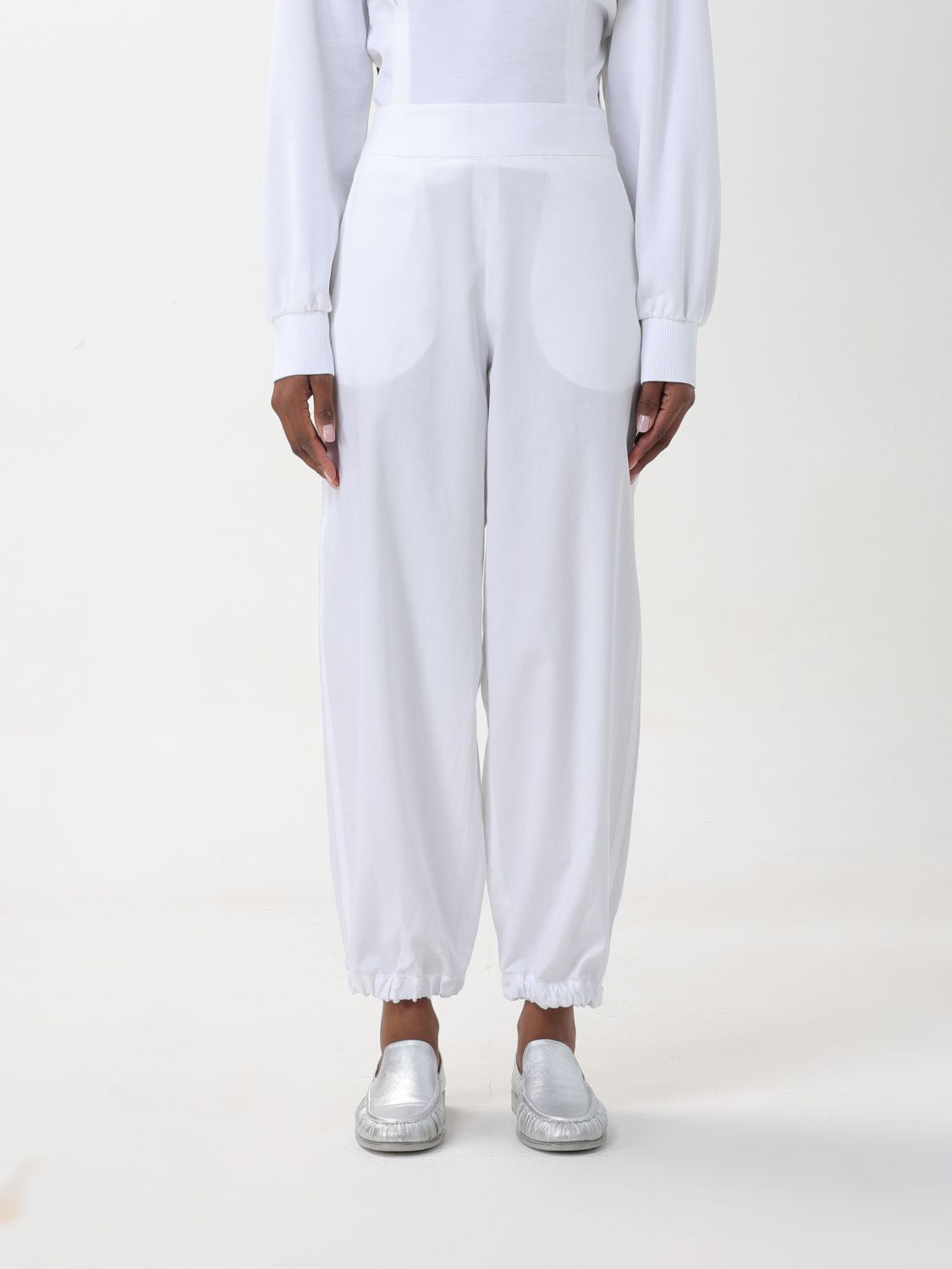 Max Mara Leisure Trousers MAX MARA LEISURE Woman colour White