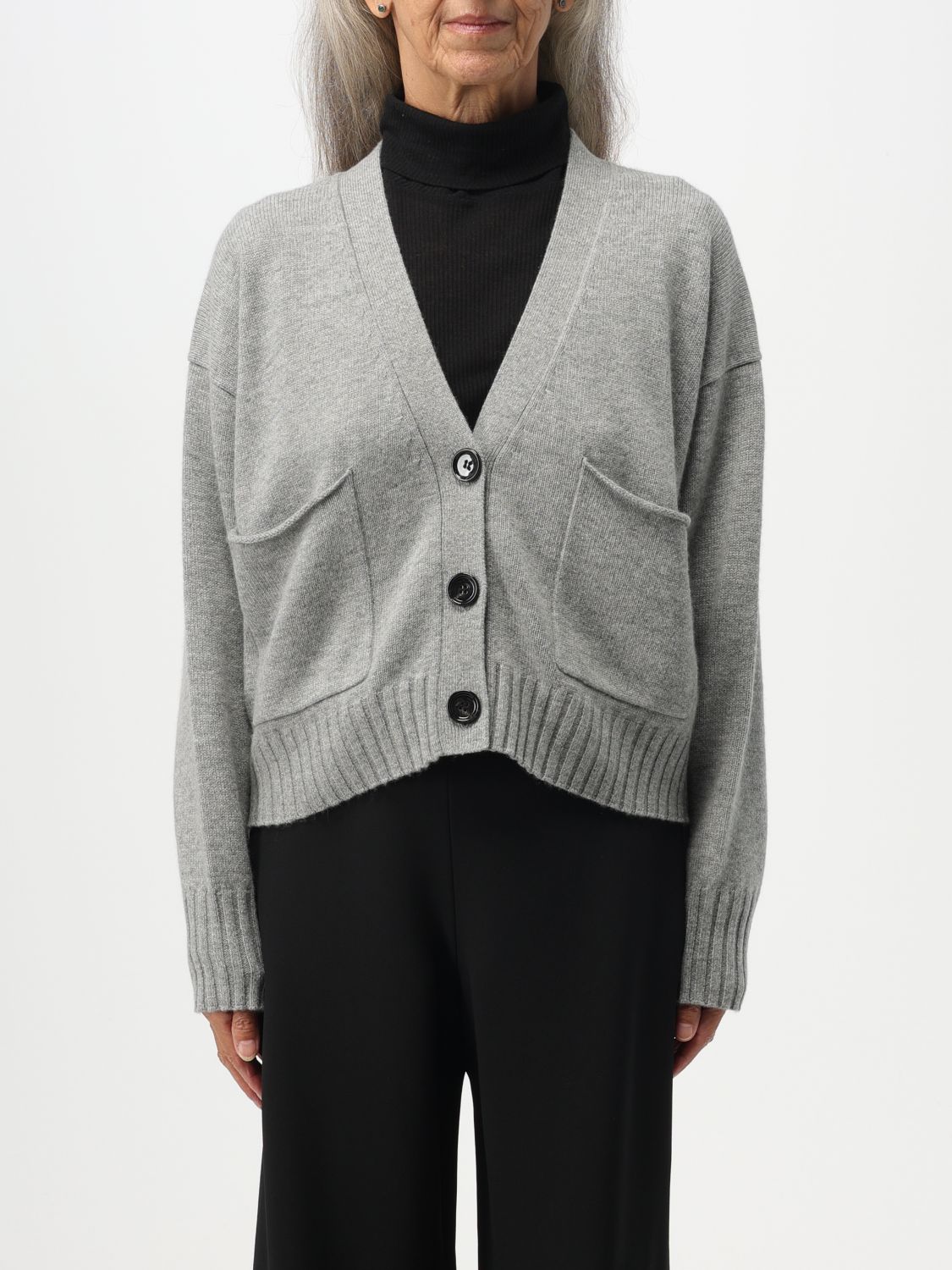 Allude Cardigan ALLUDE Woman colour Grey