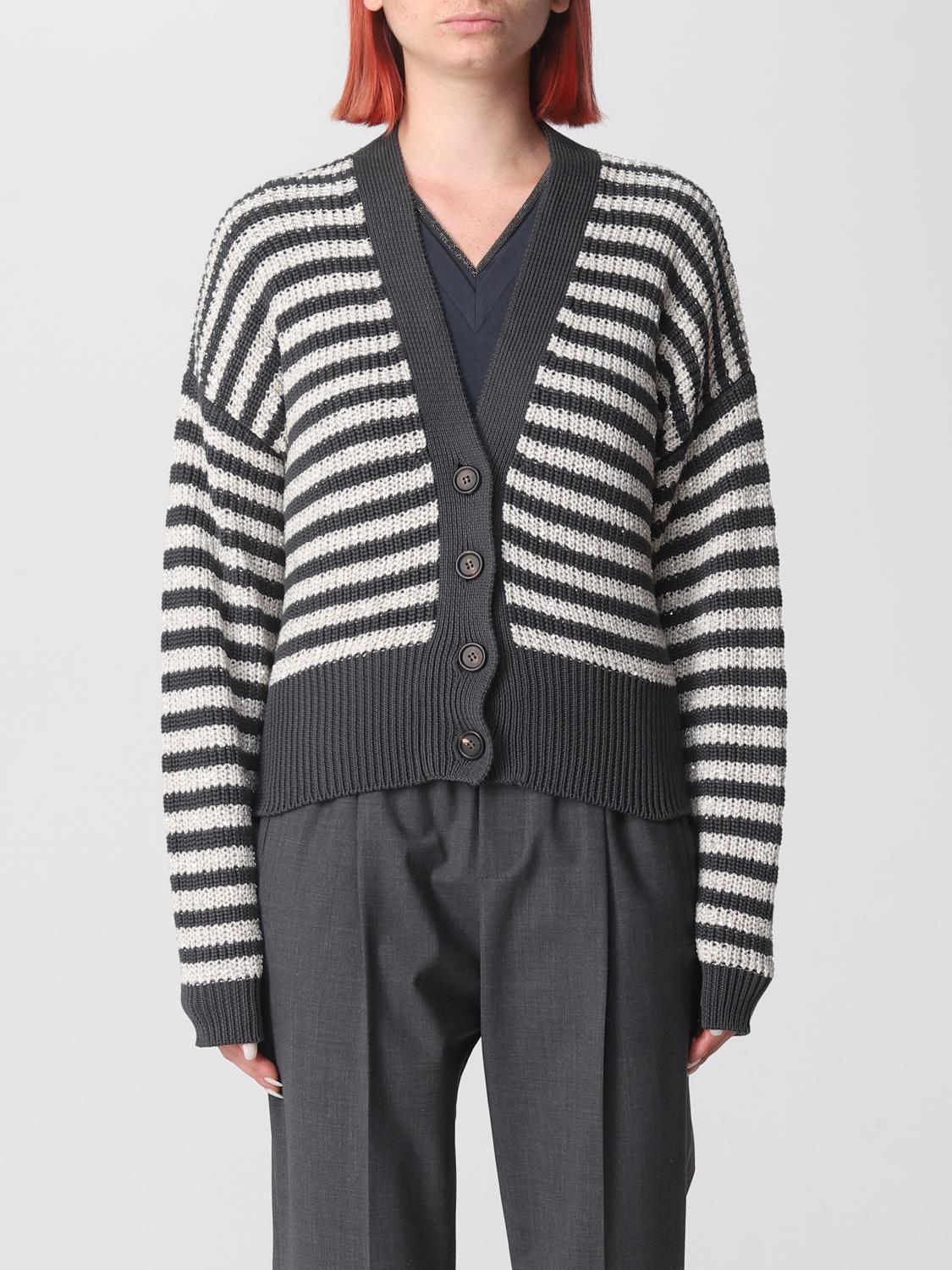 Brunello Cucinelli Cardigan BRUNELLO CUCINELLI Woman colour Striped