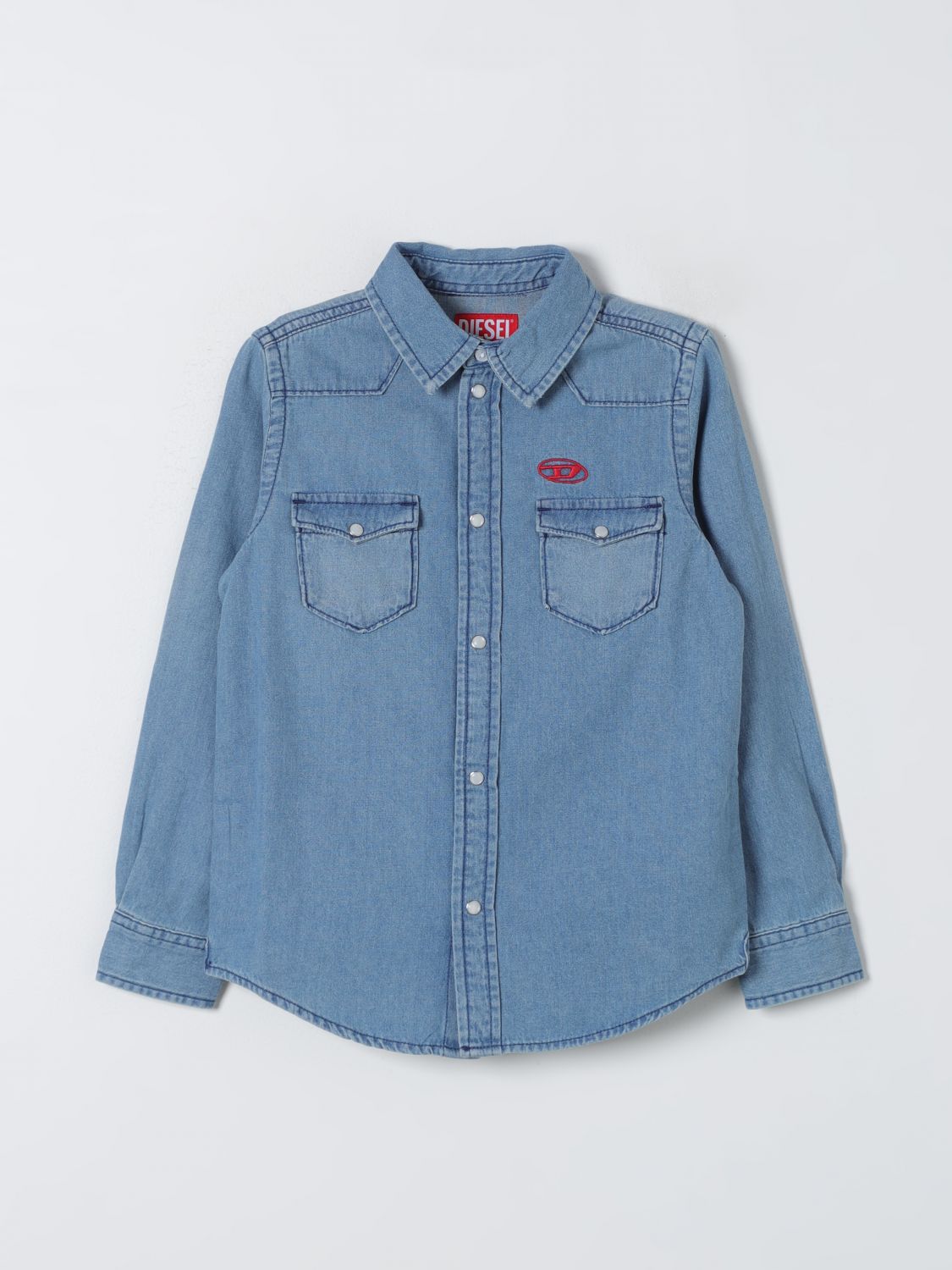 Diesel Shirt DIESEL Kids colour Gnawed Blue