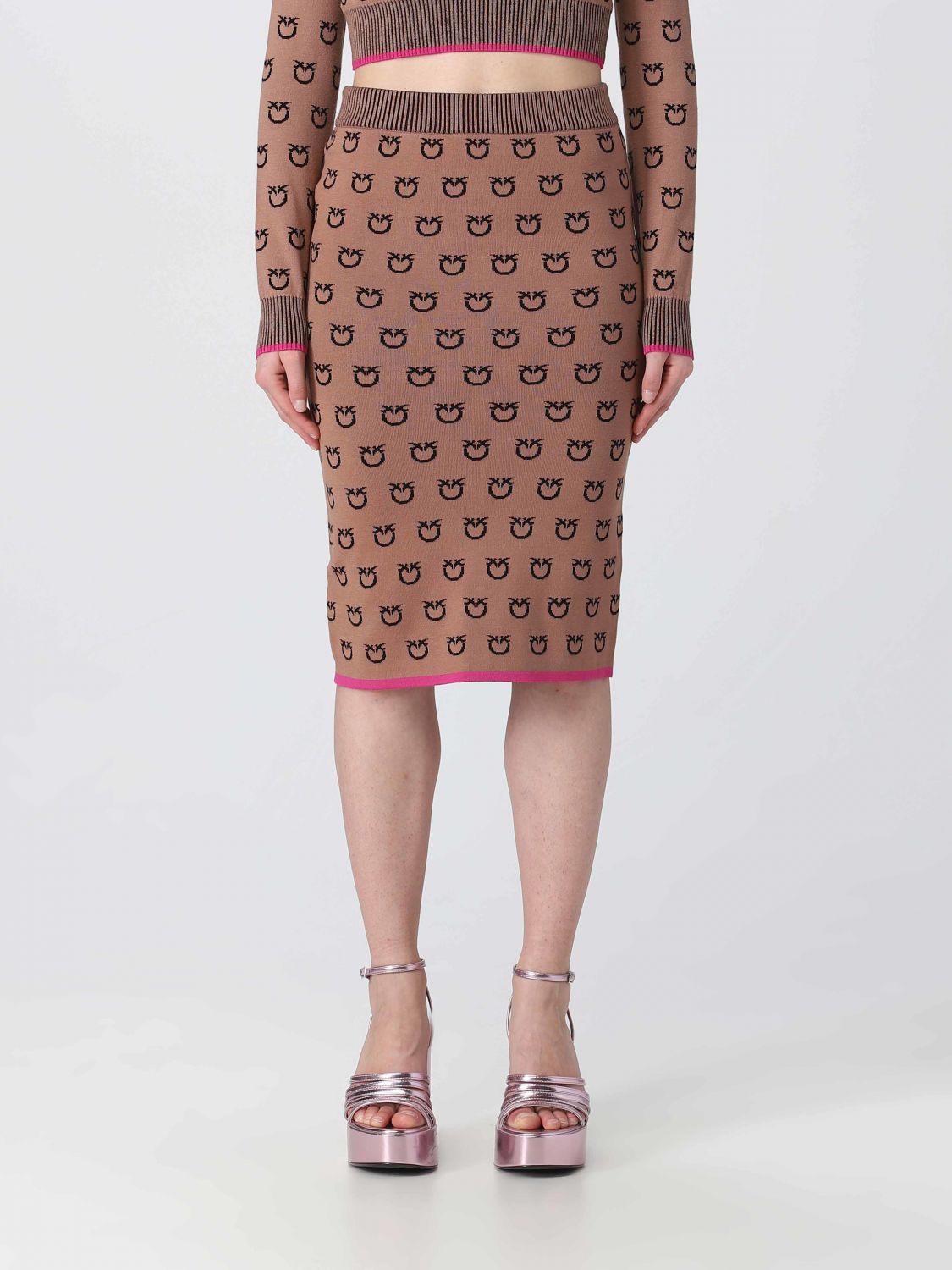 Pinko Skirt PINKO Woman colour Camel