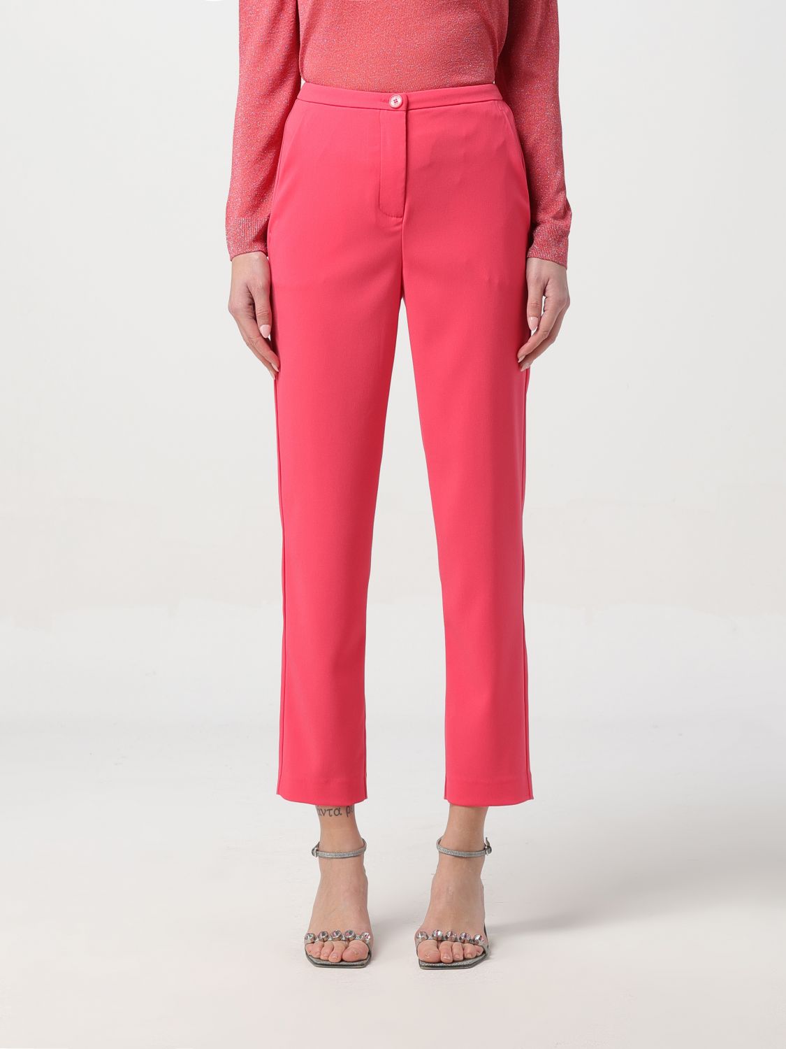 Patrizia Pepe Trousers PATRIZIA PEPE Woman colour Fuchsia