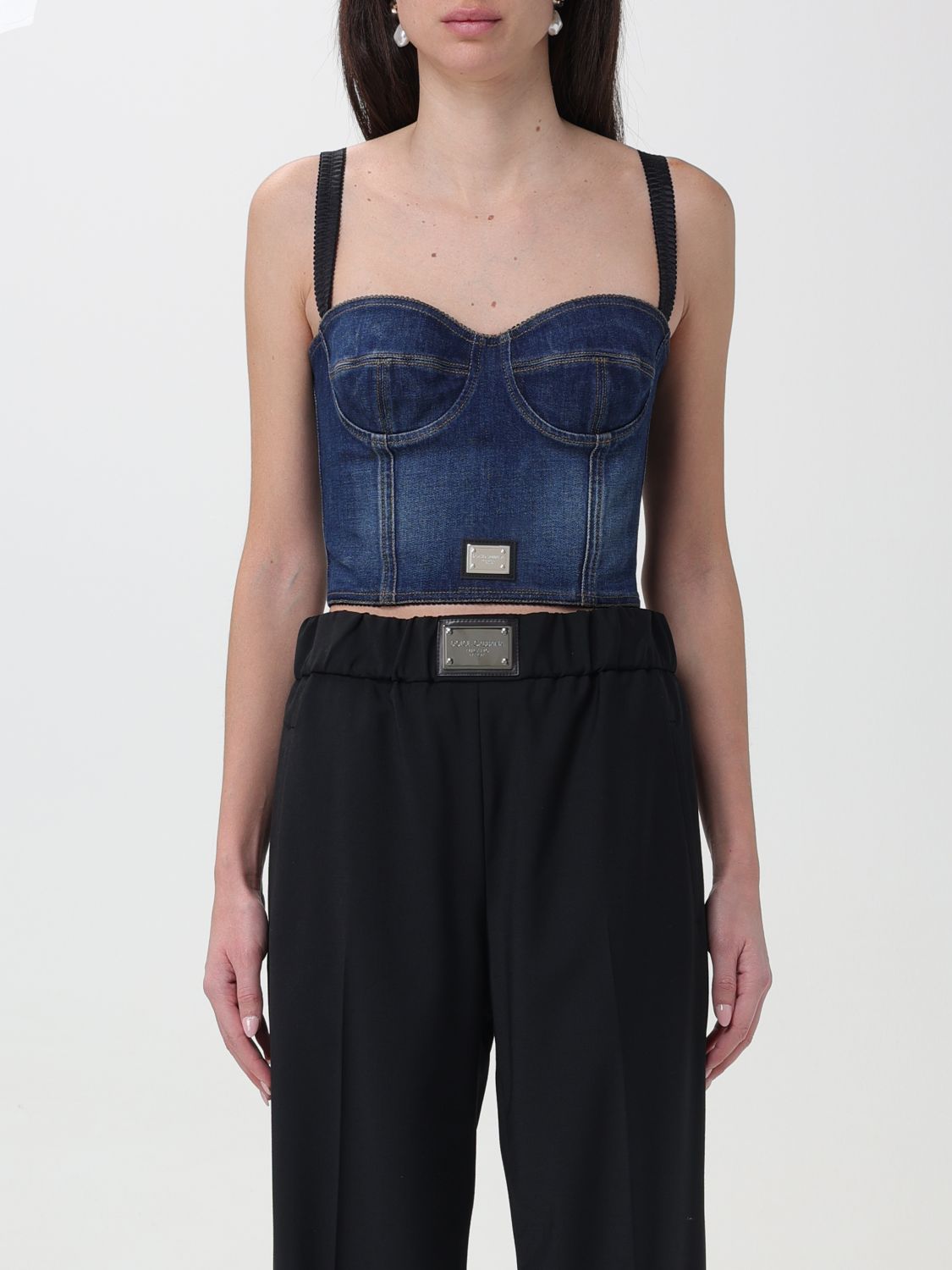 Dolce & Gabbana Top DOLCE & GABBANA Woman colour Denim