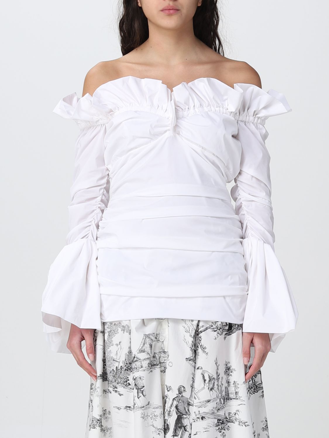 Philosophy Di Lorenzo Serafini Top PHILOSOPHY DI LORENZO SERAFINI Woman colour White