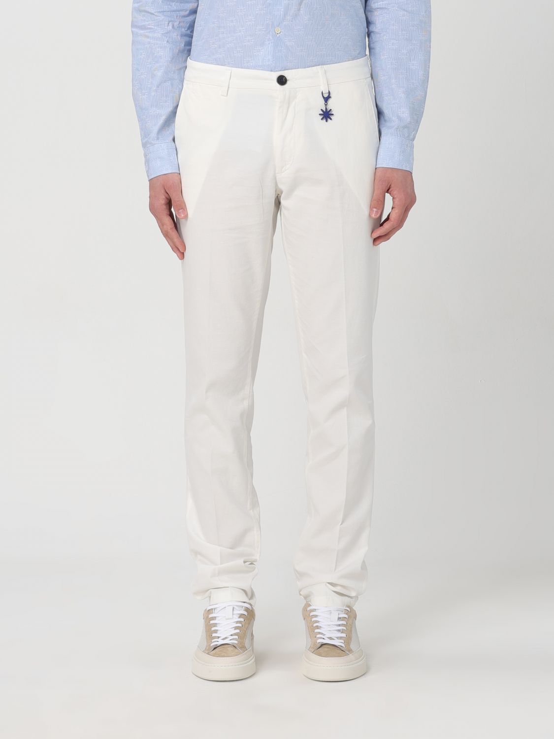 Manuel Ritz Trousers MANUEL RITZ Men colour White
