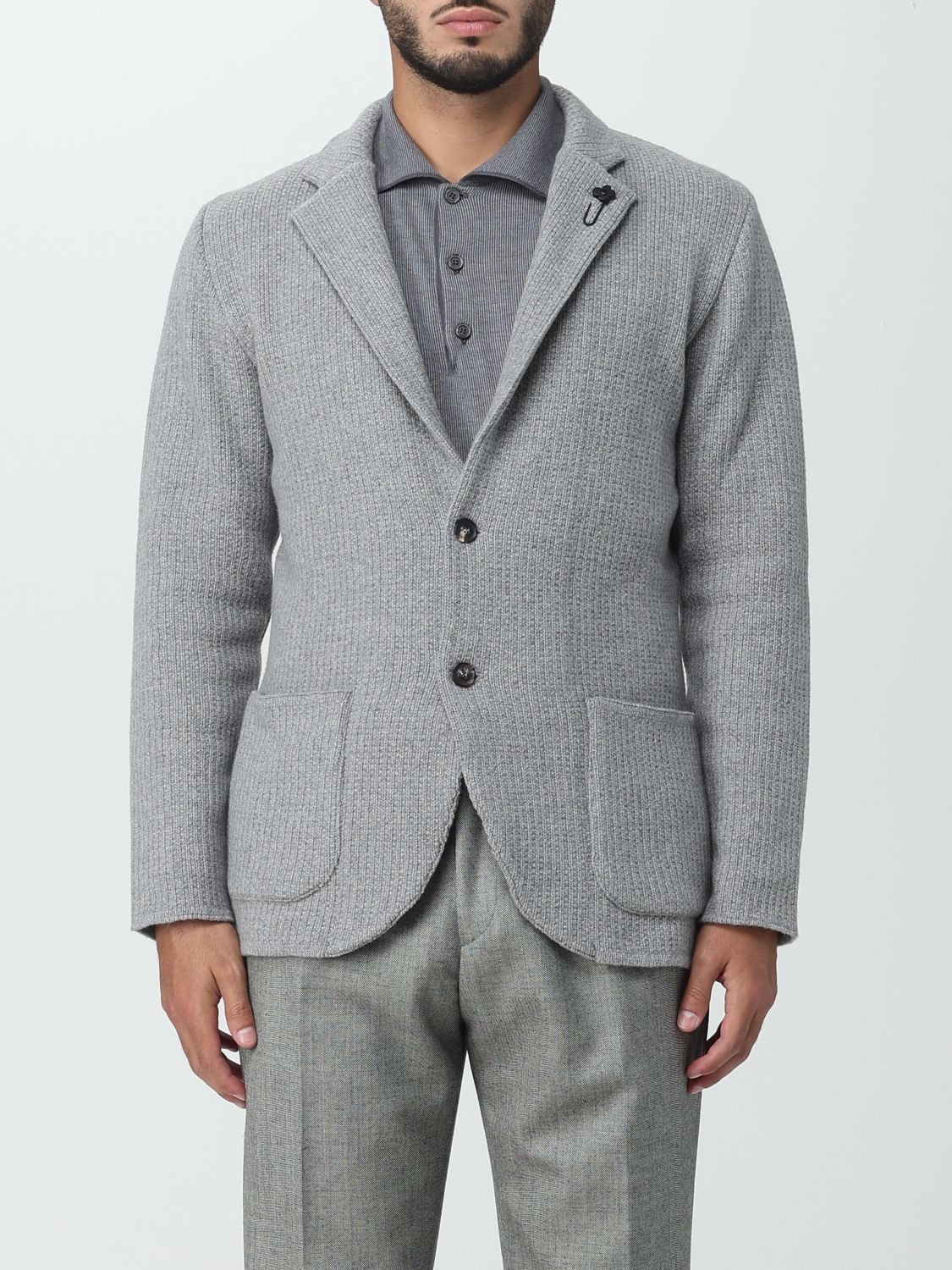 Lardini Blazer LARDINI Men colour Grey