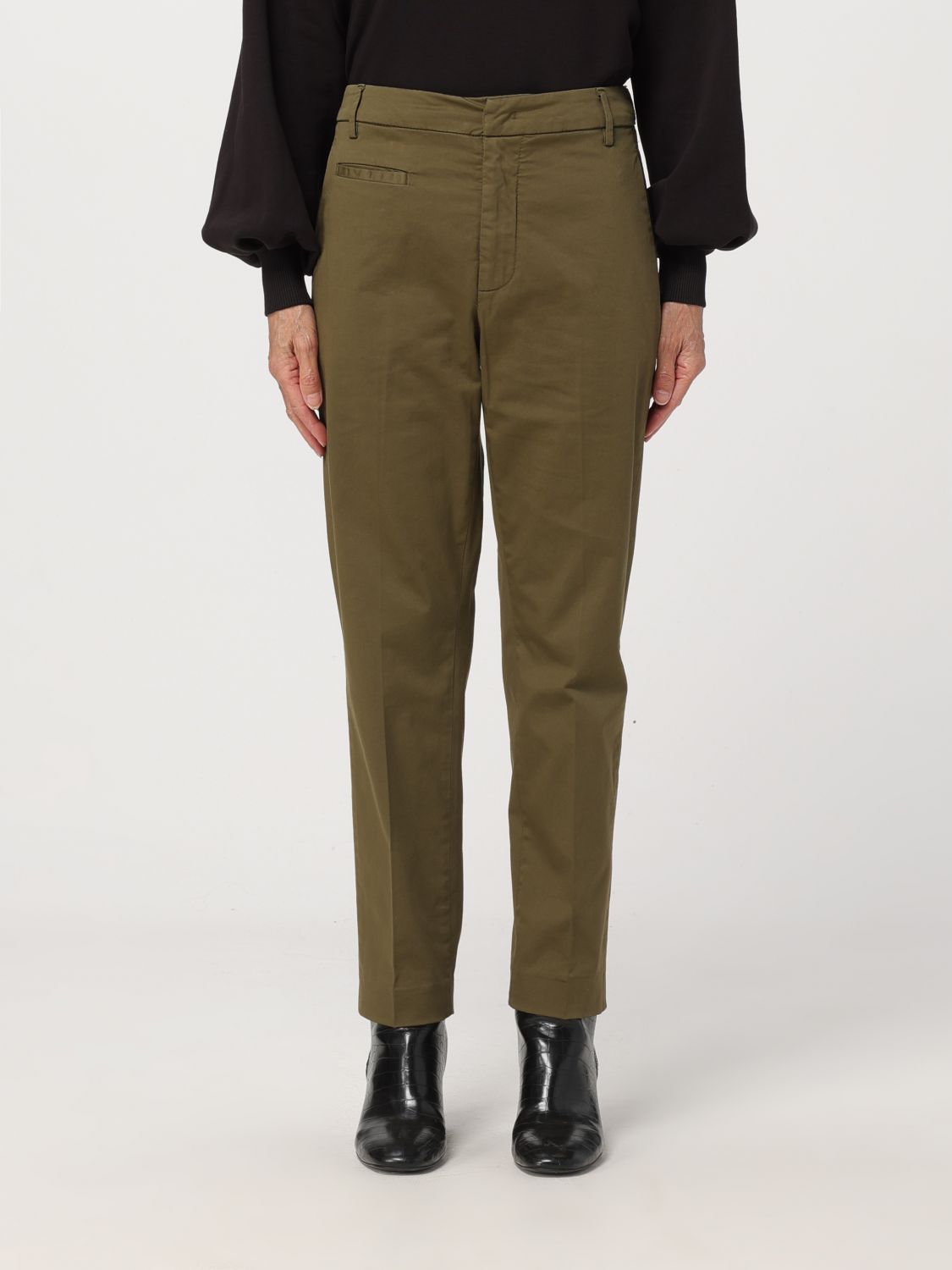 Dondup Trousers DONDUP Woman colour Green