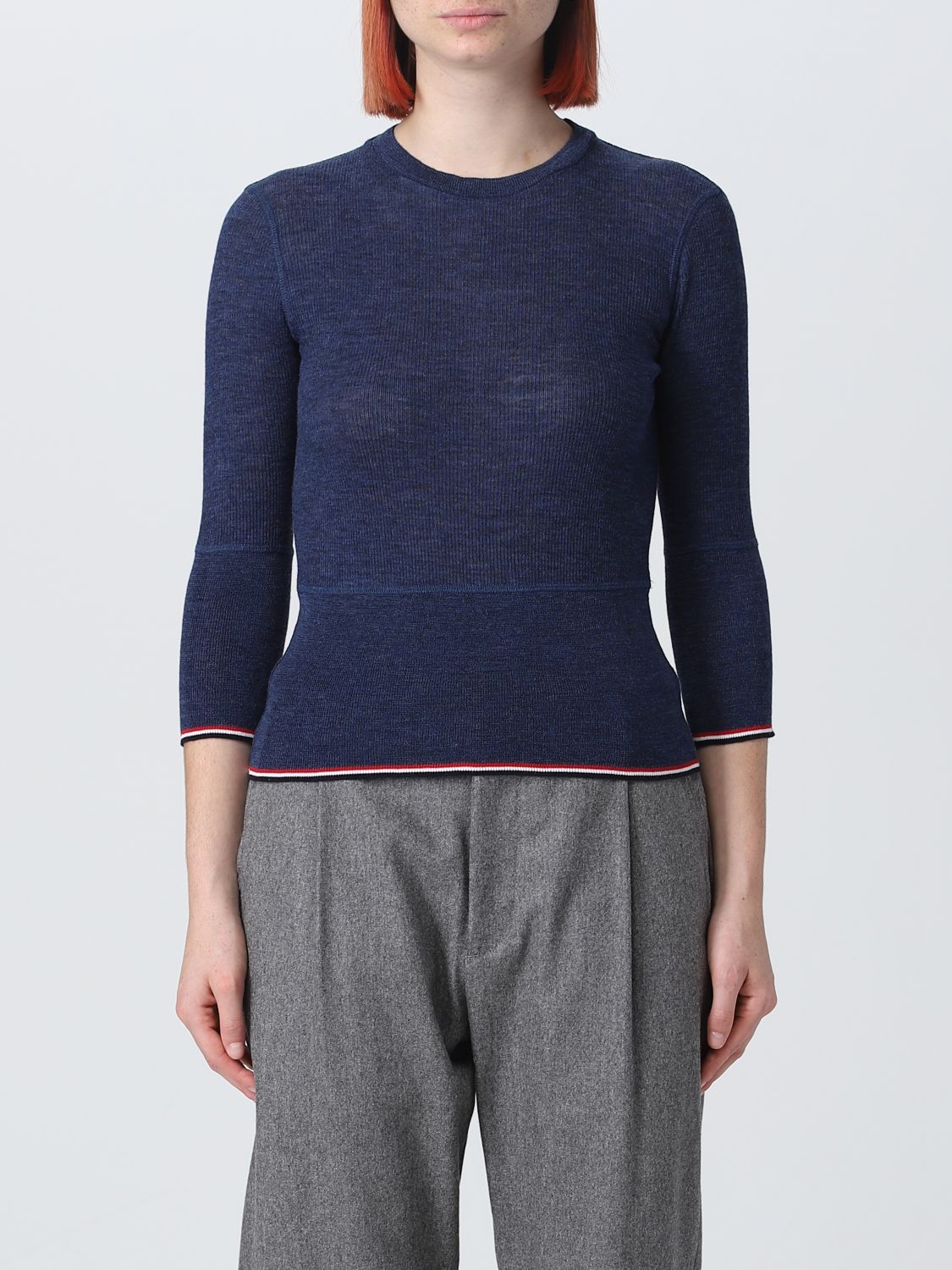 Thom Browne Jumper THOM BROWNE Woman colour Blue