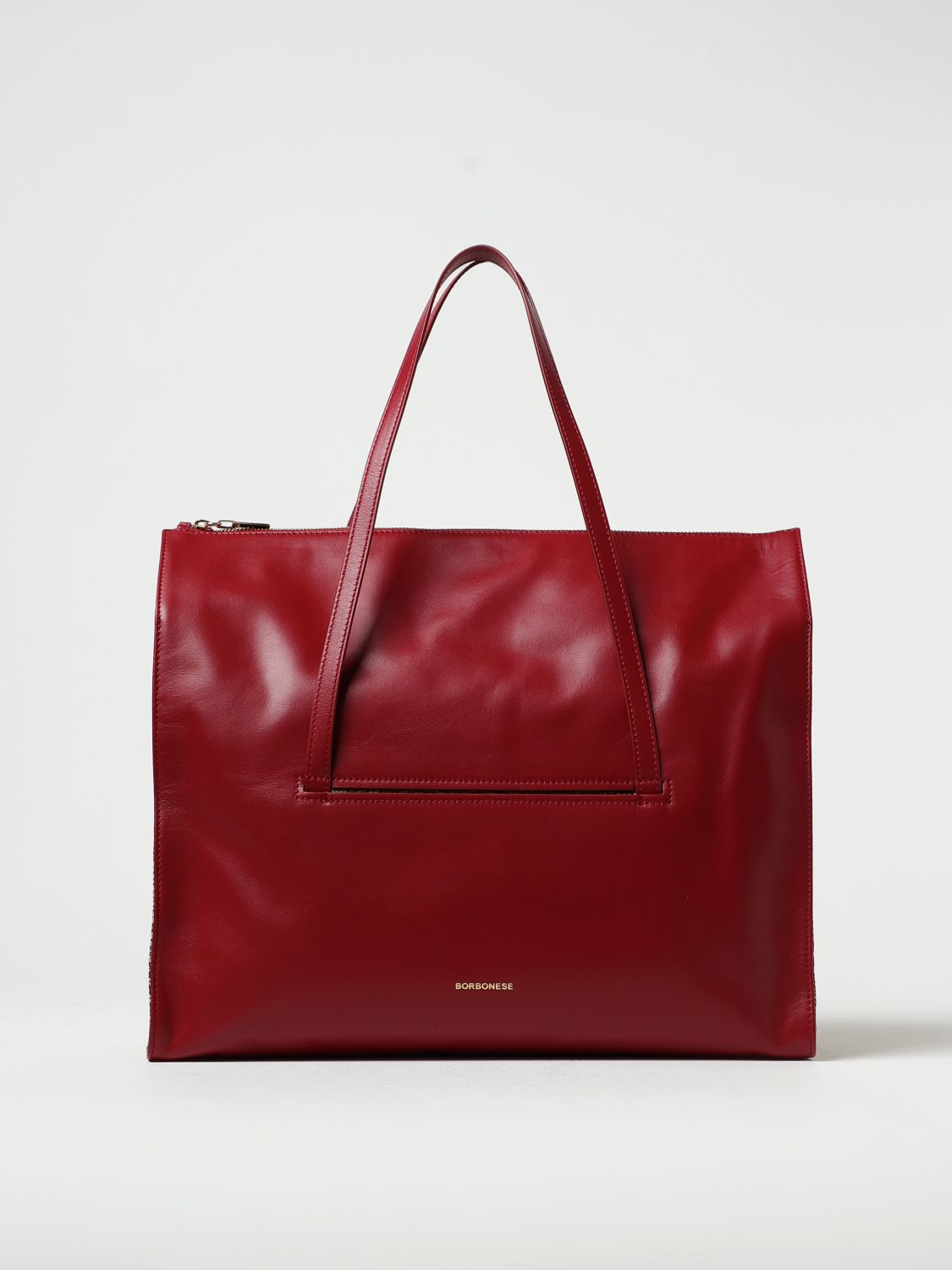 Borbonese Tote Bags BORBONESE Woman colour Burgundy