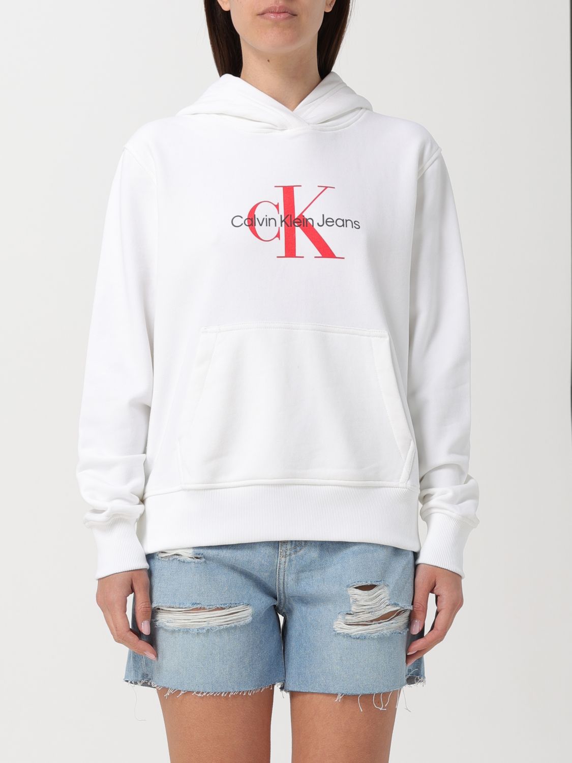 Ck Jeans Sweatshirt CK JEANS Woman colour White