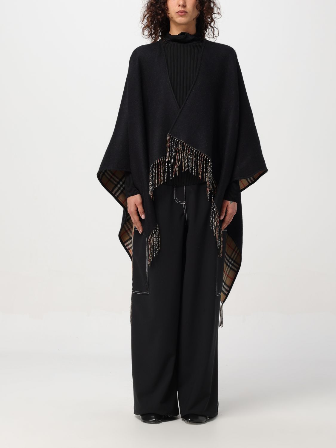 Burberry Cloak BURBERRY Woman colour Black