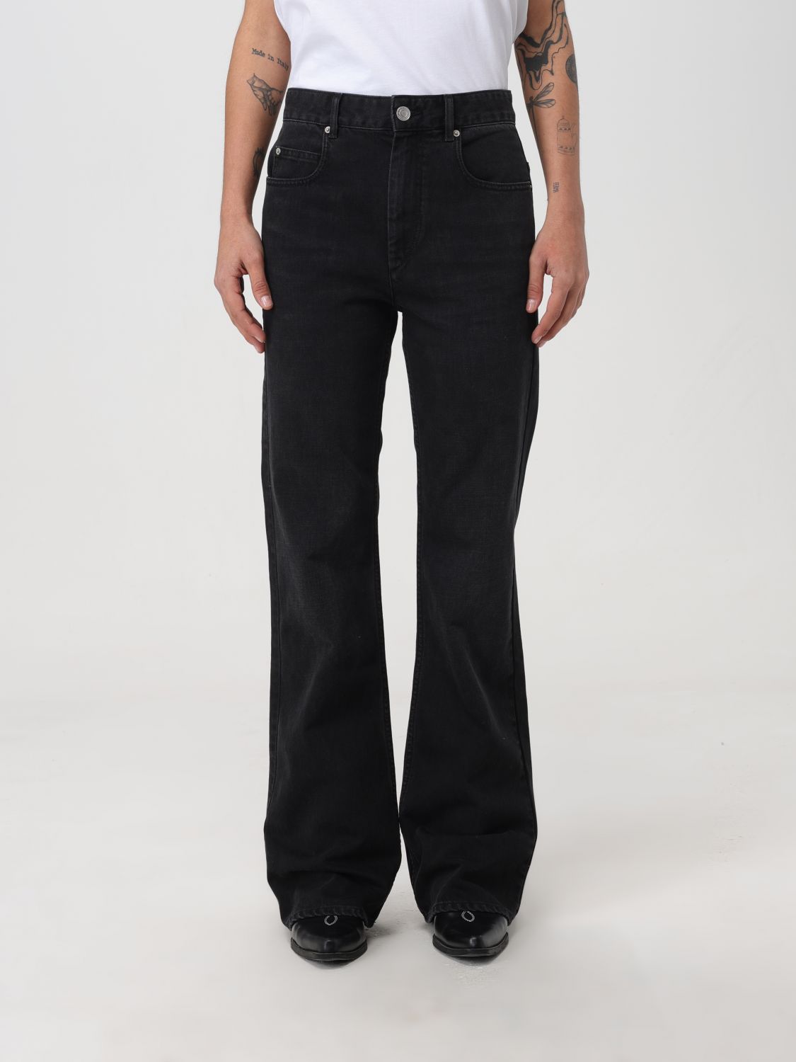 Isabel Marant Jeans ISABEL MARANT Woman colour Black