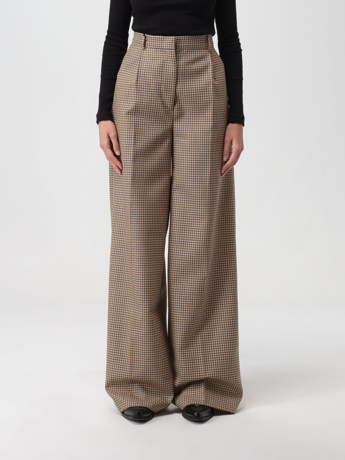 Msgm Trousers MSGM Woman colour Beige