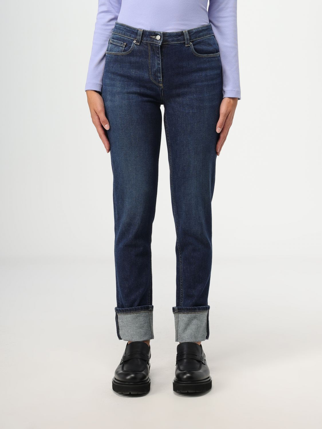 Fabiana Filippi Jeans FABIANA FILIPPI Woman colour Blue