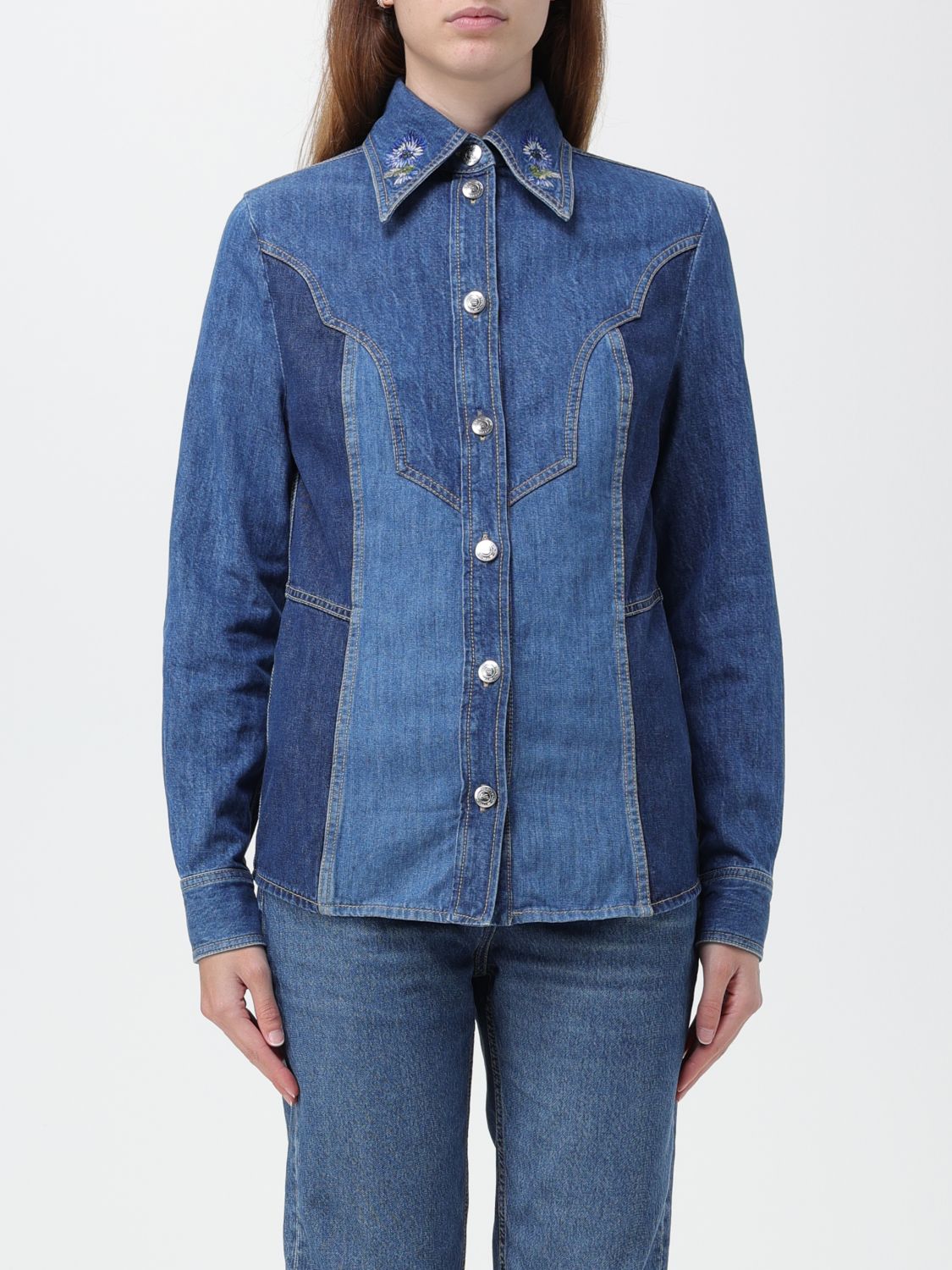 Etro Shirt ETRO Woman colour Blue