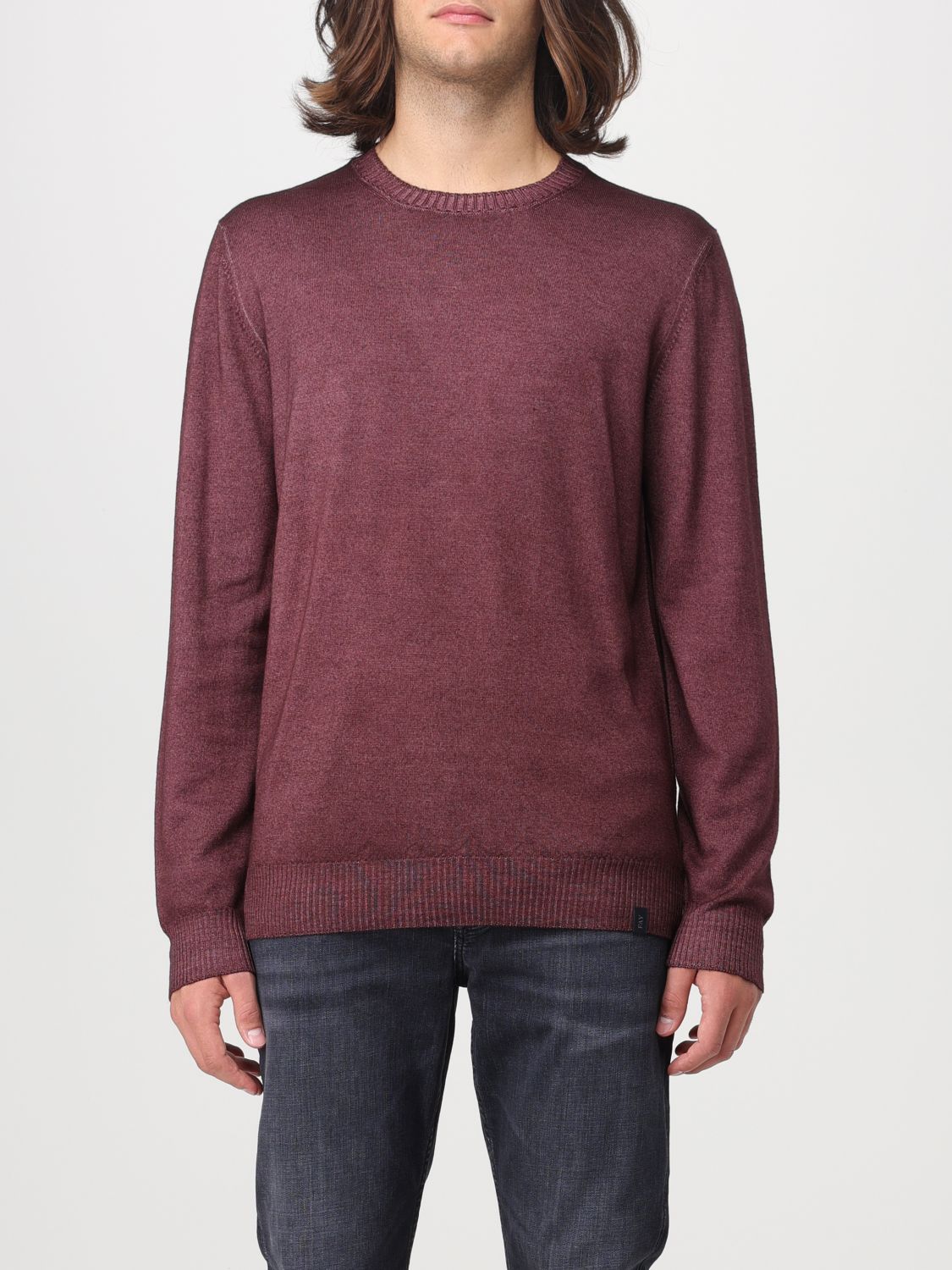 Fay Jumper FAY Men colour Burgundy