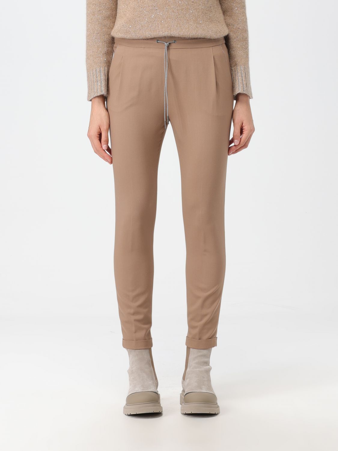 Fabiana Filippi Trousers FABIANA FILIPPI Woman colour Camel