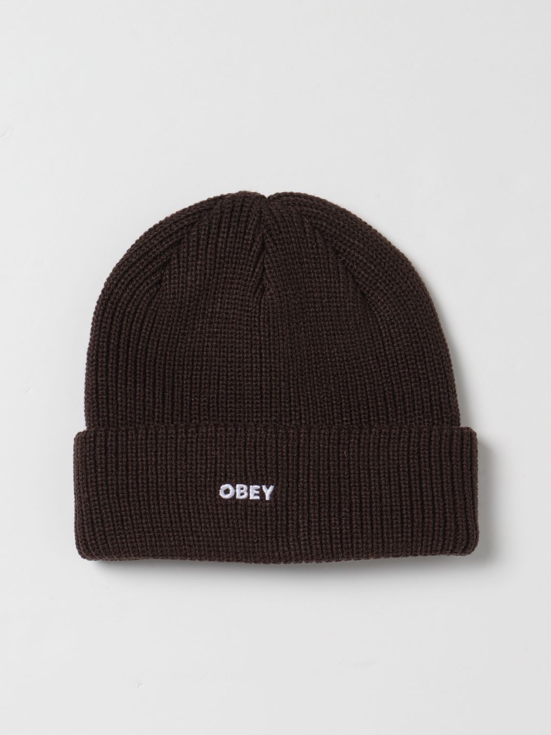 Obey Hat OBEY Men colour Brown