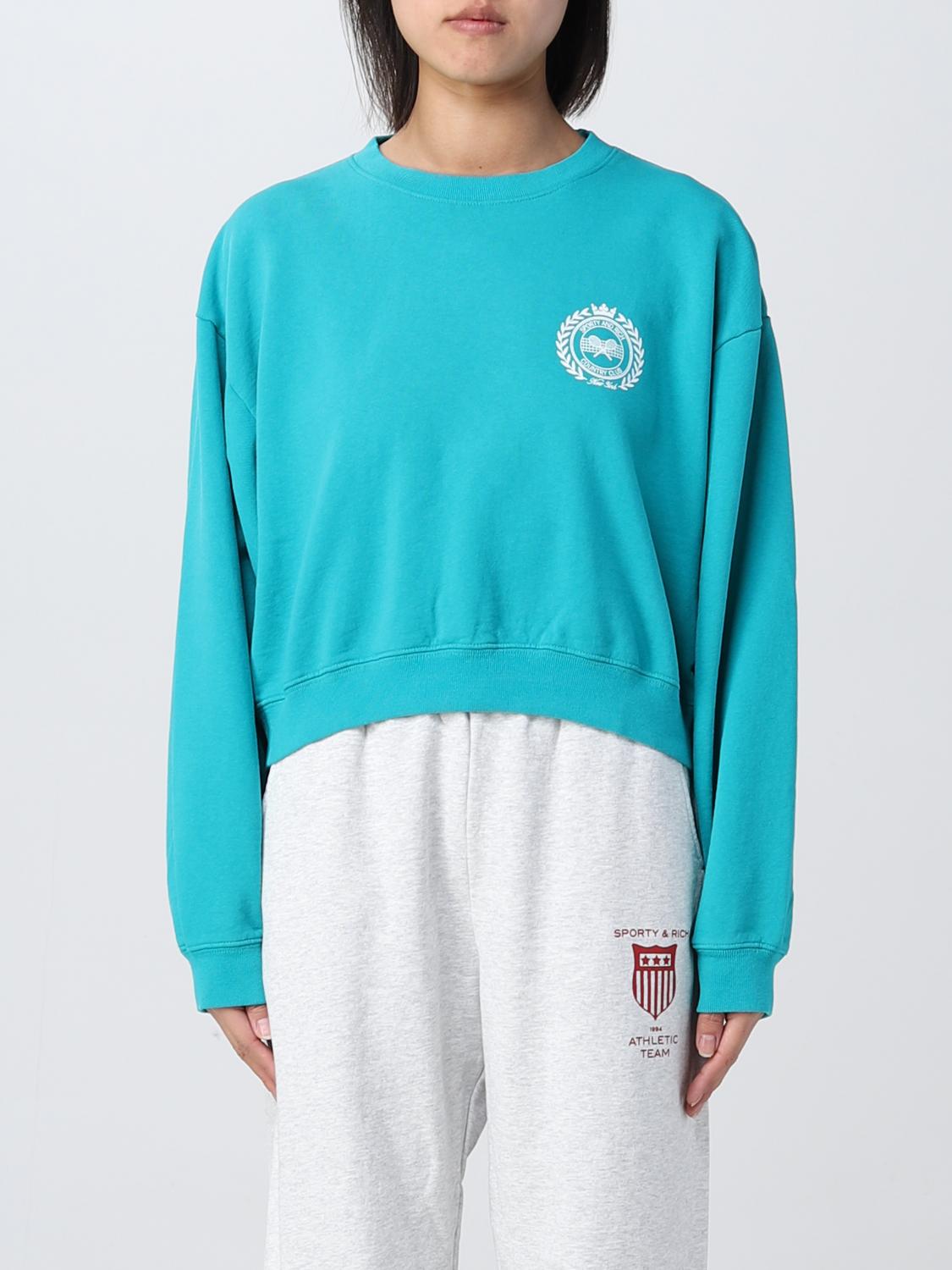 Sporty & Rich Sweatshirt SPORTY & RICH Woman colour Turquoise