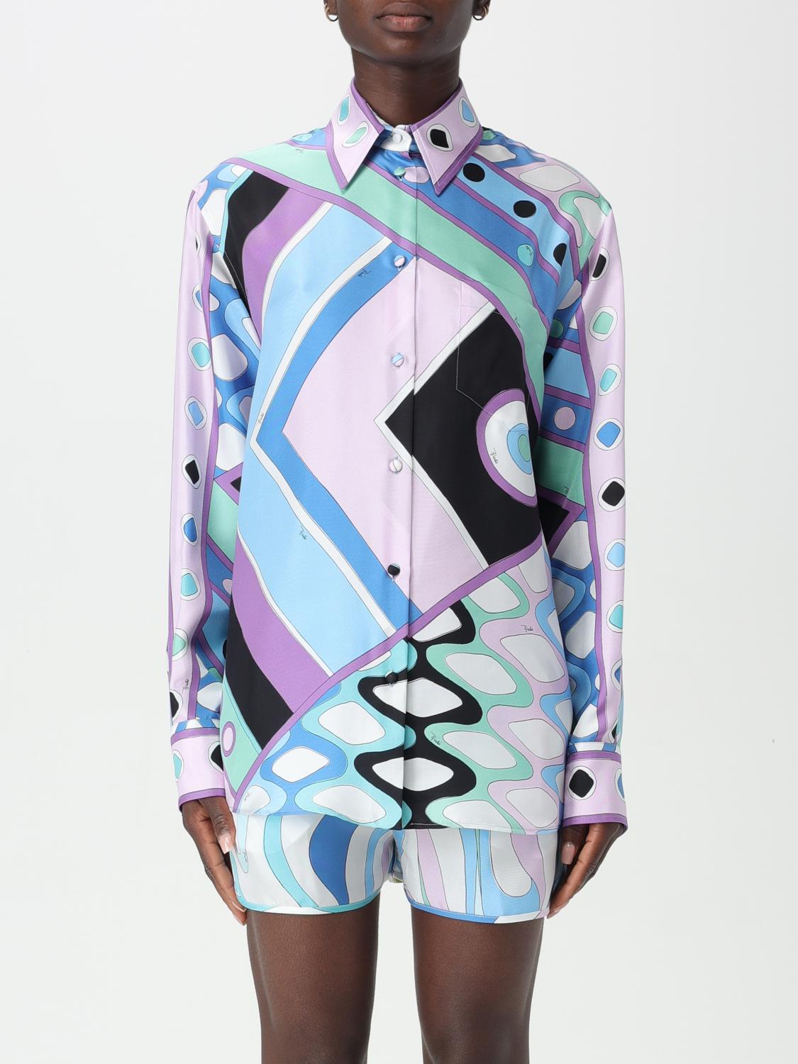 Emilio Pucci Shirt EMILIO PUCCI Woman color Gnawed Blue