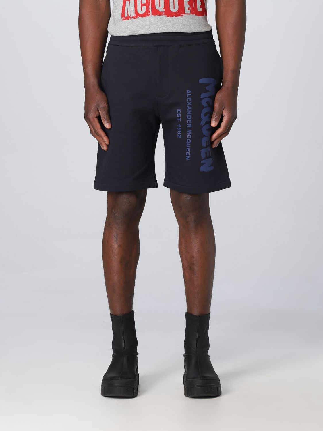 Alexander McQueen Short ALEXANDER MCQUEEN Men colour Navy