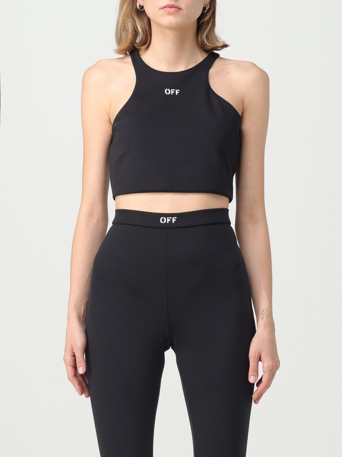 OFF-WHITE Top OFF-WHITE Woman colour Black