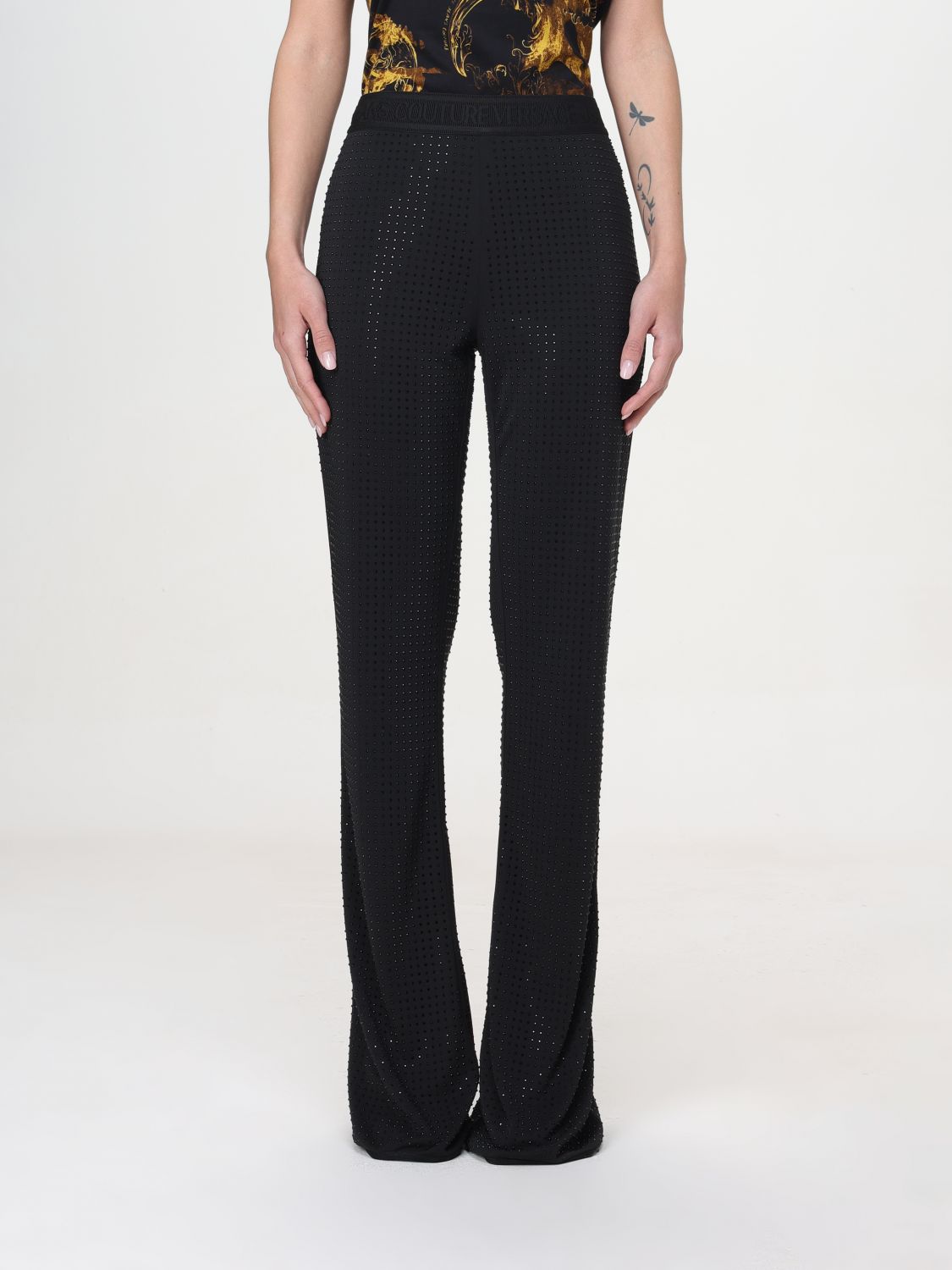 Versace Jeans Couture Trousers VERSACE JEANS COUTURE Woman colour Black