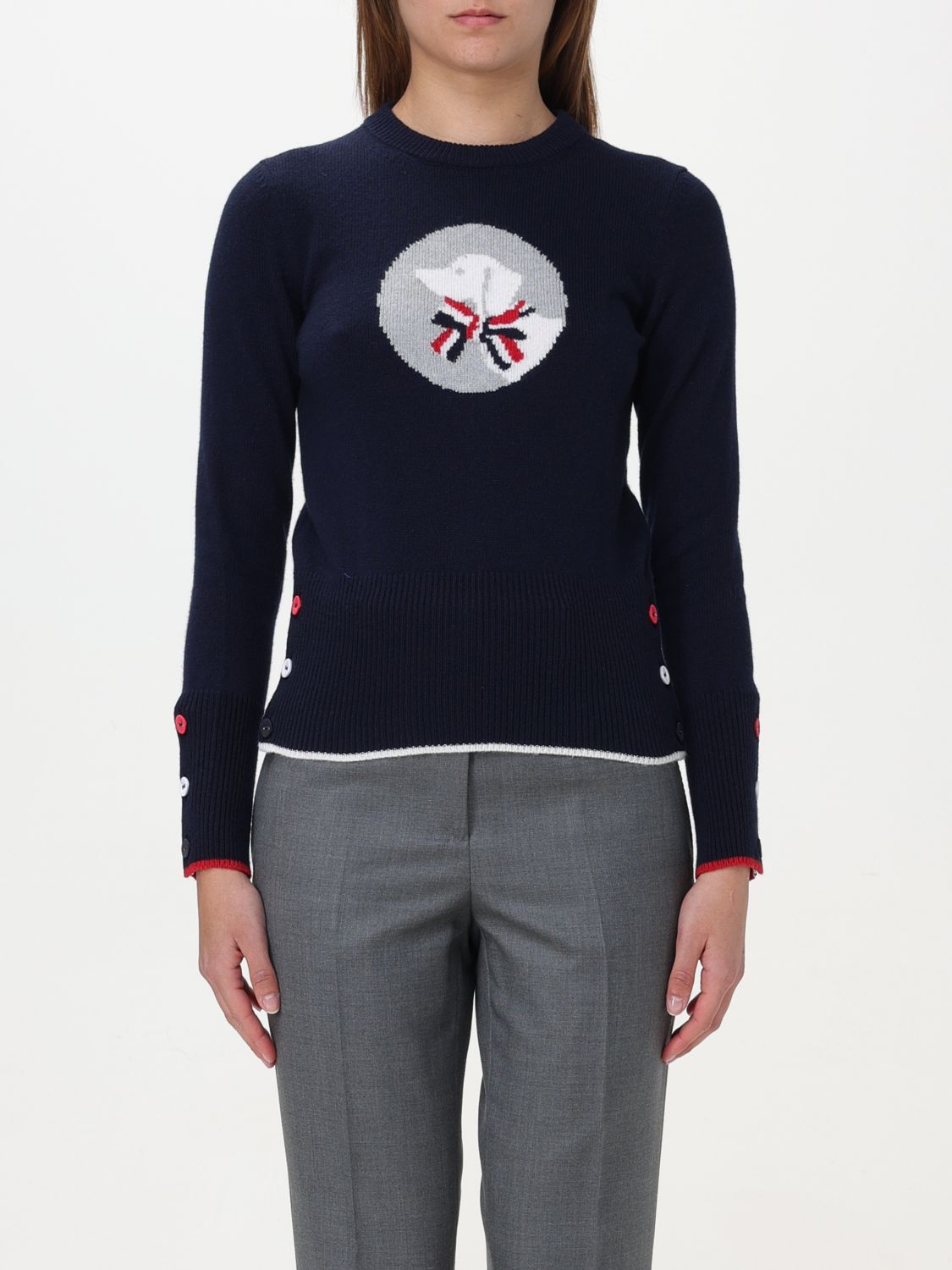 Thom Browne Jumper THOM BROWNE Woman colour Blue