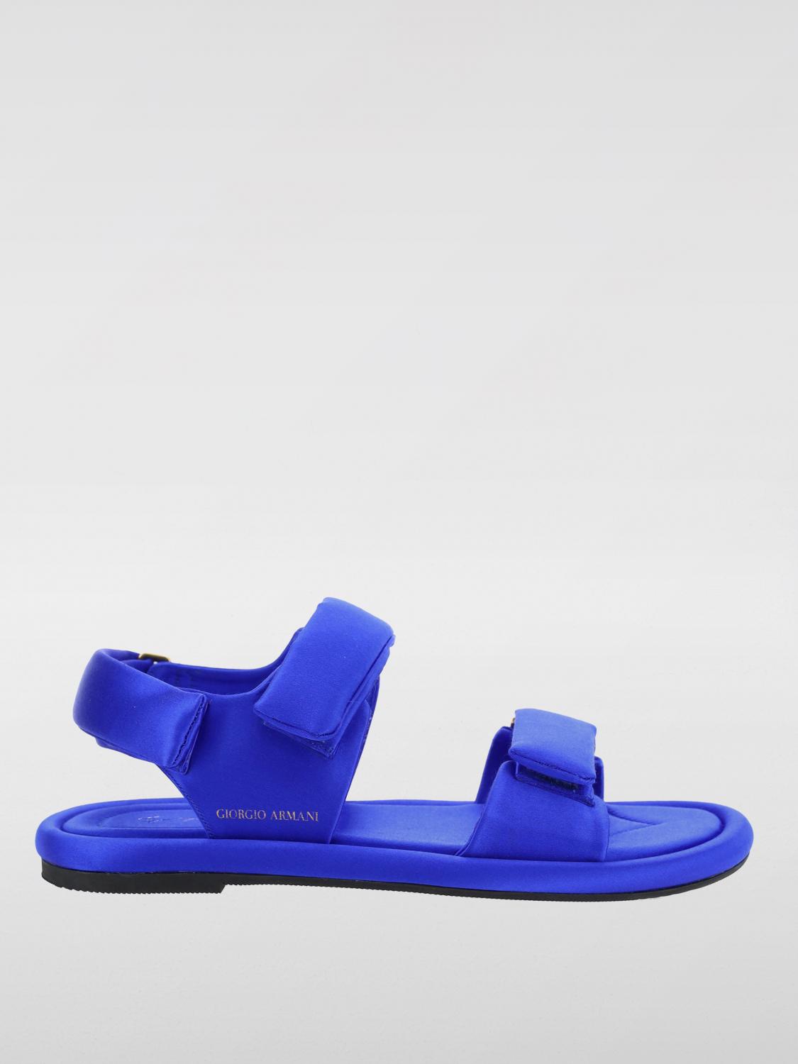 Giorgio Armani Flat Sandals GIORGIO ARMANI Woman color Blue