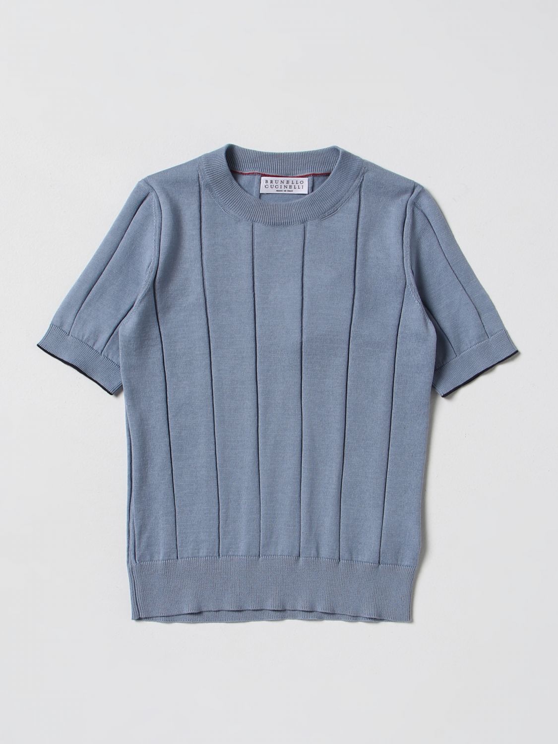 Brunello Cucinelli Jumper BRUNELLO CUCINELLI Kids colour Sky