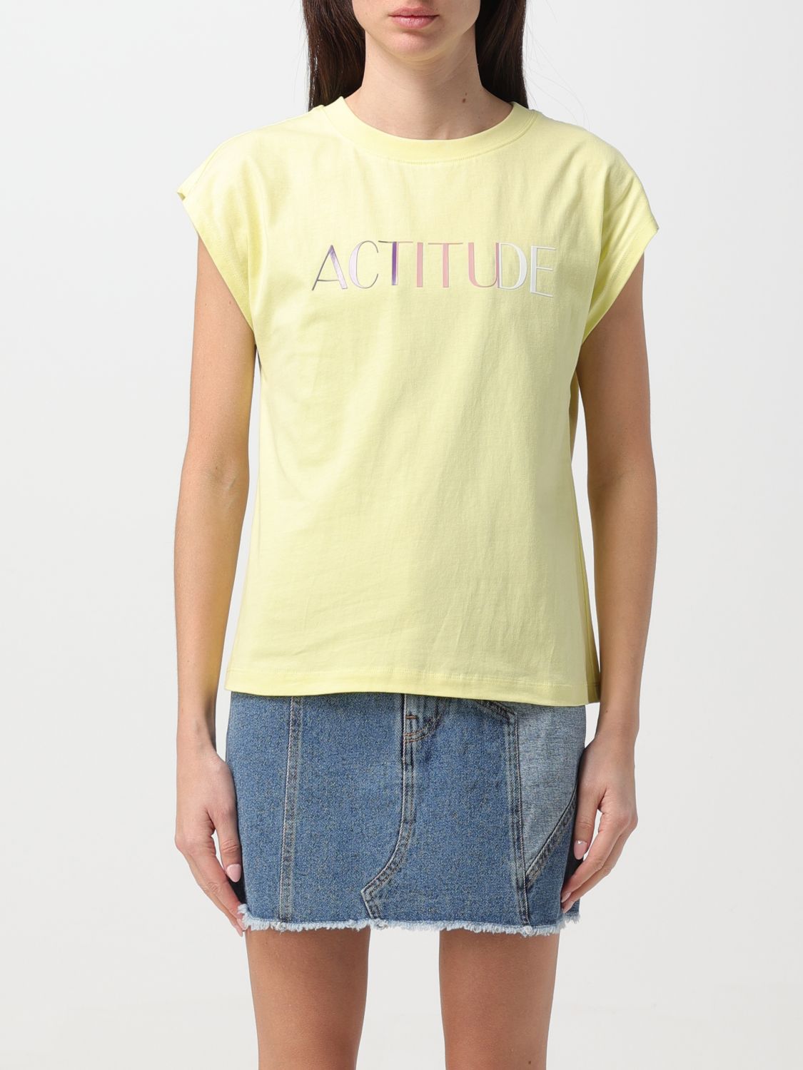 Actitude Twinset T-Shirt ACTITUDE TWINSET Woman colour Lime