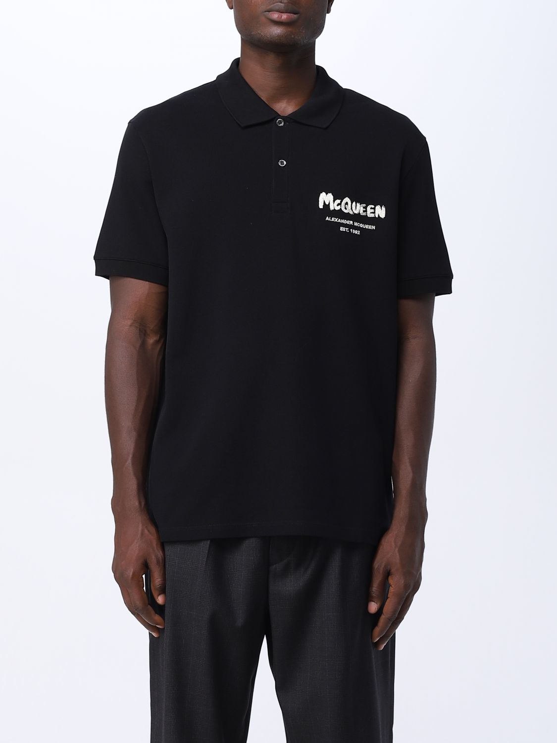 Alexander McQueen Polo Shirt ALEXANDER MCQUEEN Men colour Black