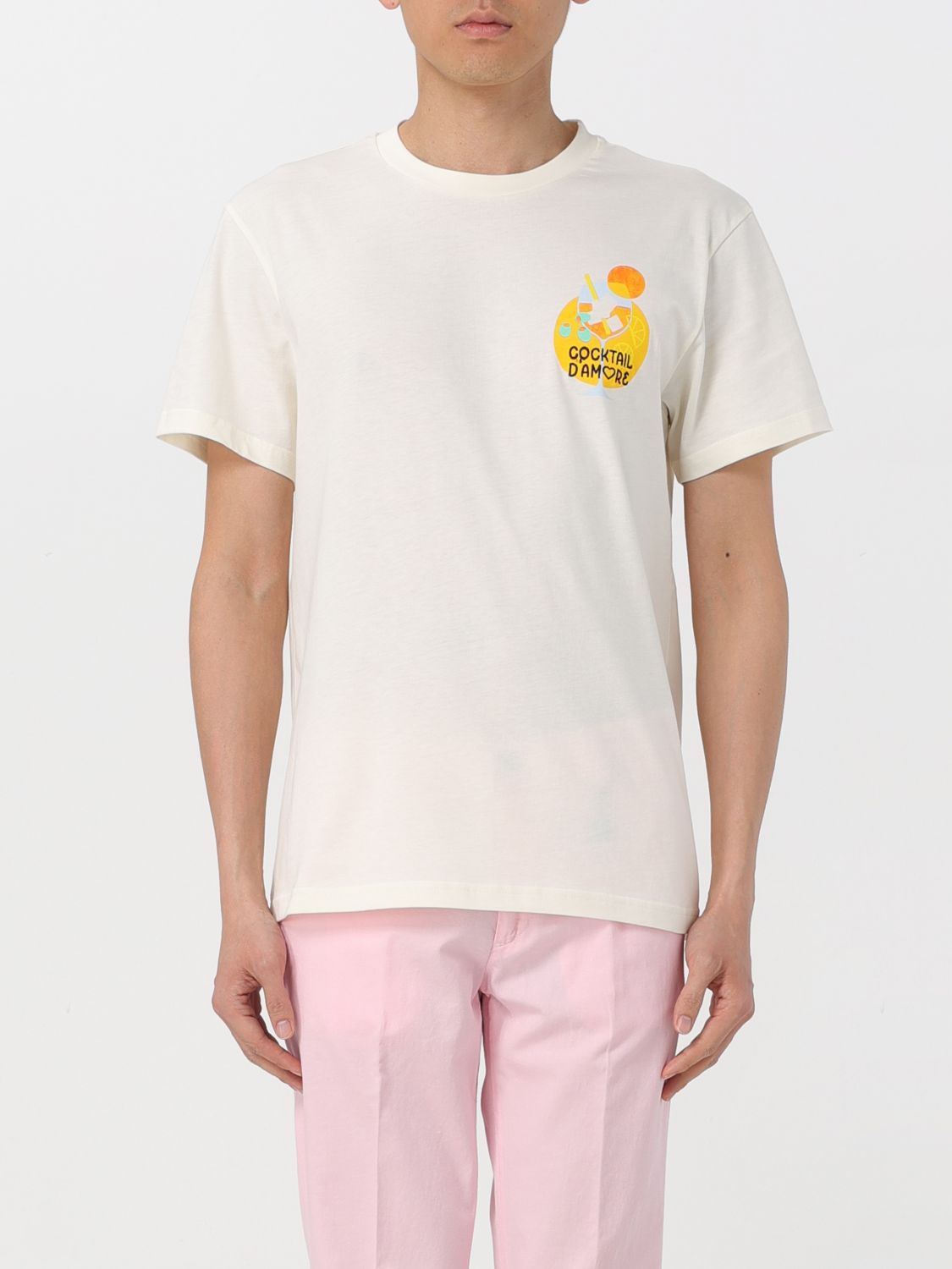 Manuel Ritz T-Shirt MANUEL RITZ Men colour Yellow Cream