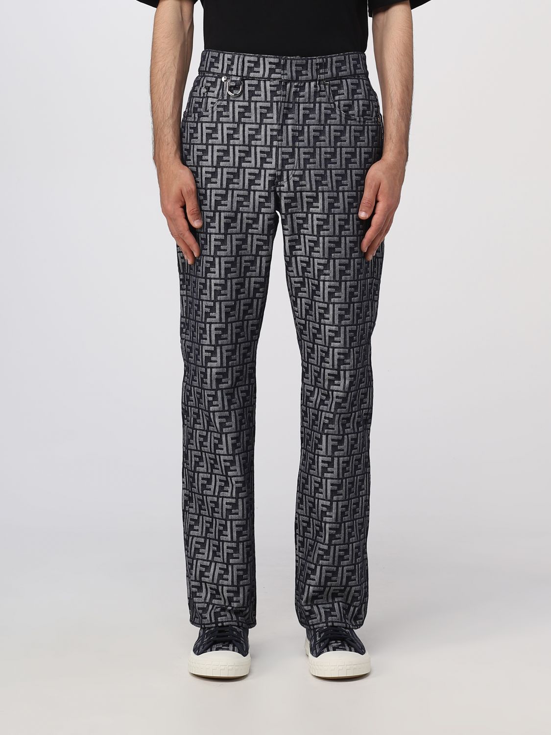 FENDI Trousers FENDI Men colour Grey