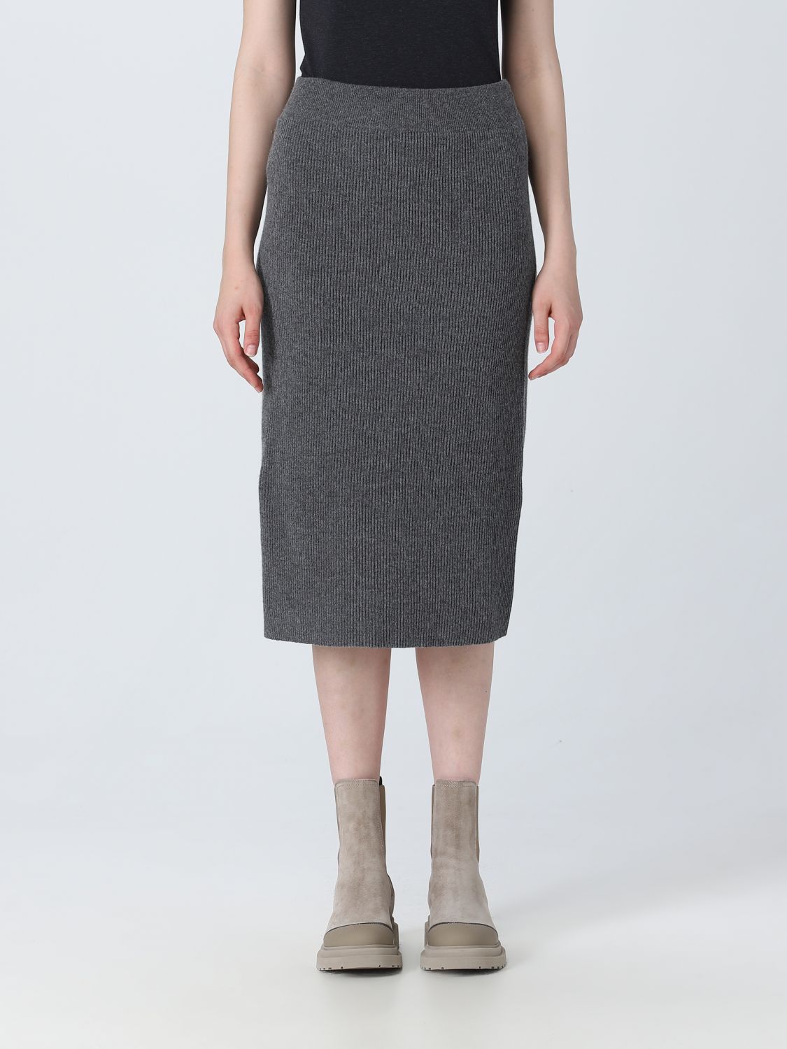 Brunello Cucinelli Skirt BRUNELLO CUCINELLI Woman colour Grey