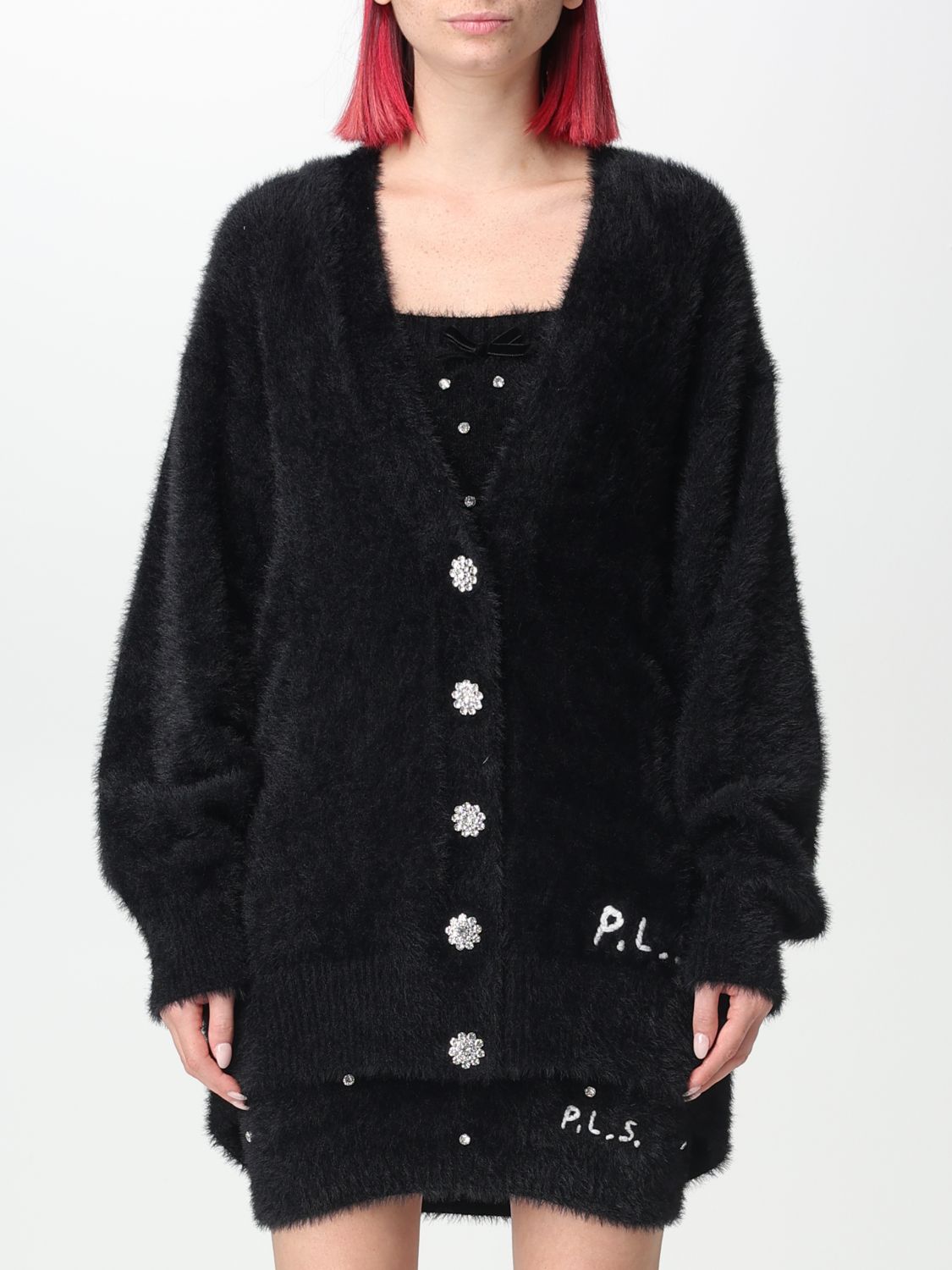 Philosophy Di Lorenzo Serafini Cardigan PHILOSOPHY DI LORENZO SERAFINI Woman colour Black