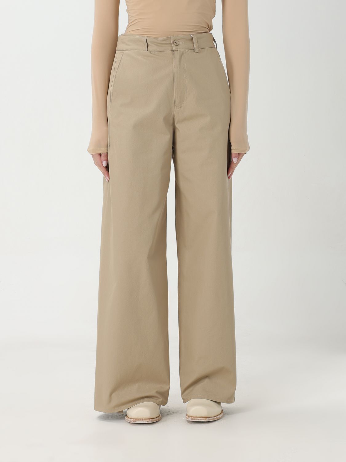 MM6 Maison Margiela Trousers MM6 MAISON MARGIELA Woman colour Sand