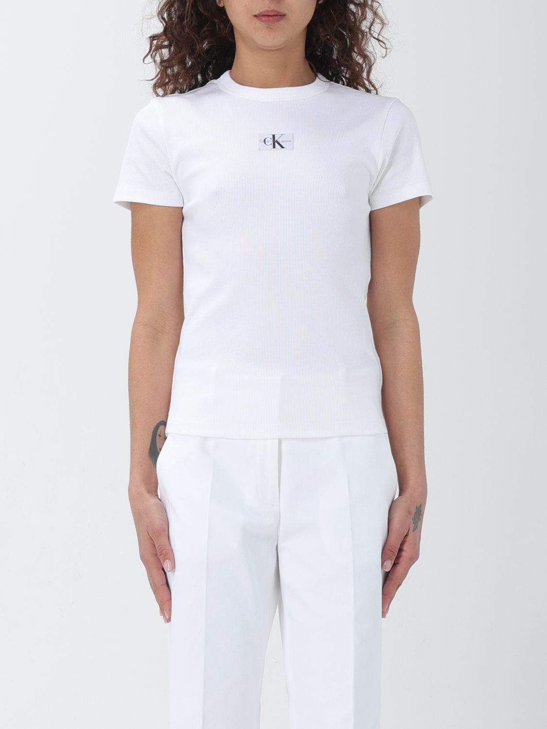 Ck Jeans T-Shirt CK JEANS Woman colour White