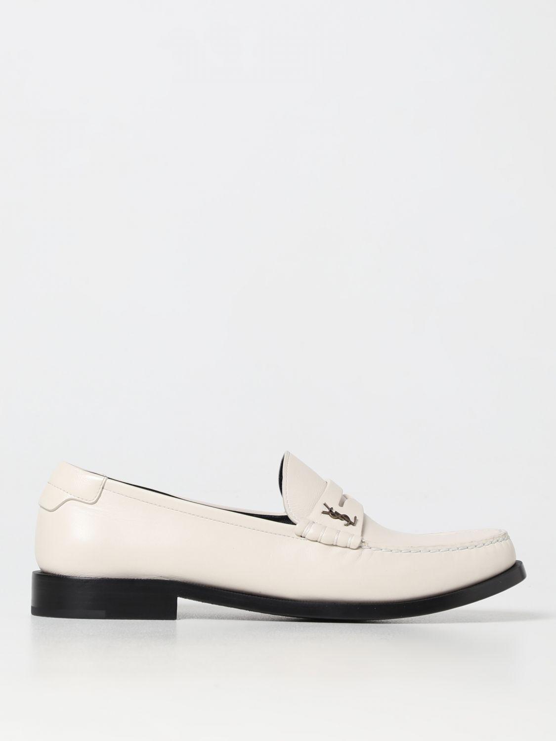 Saint Laurent Loafers SAINT LAURENT Woman colour Pearl