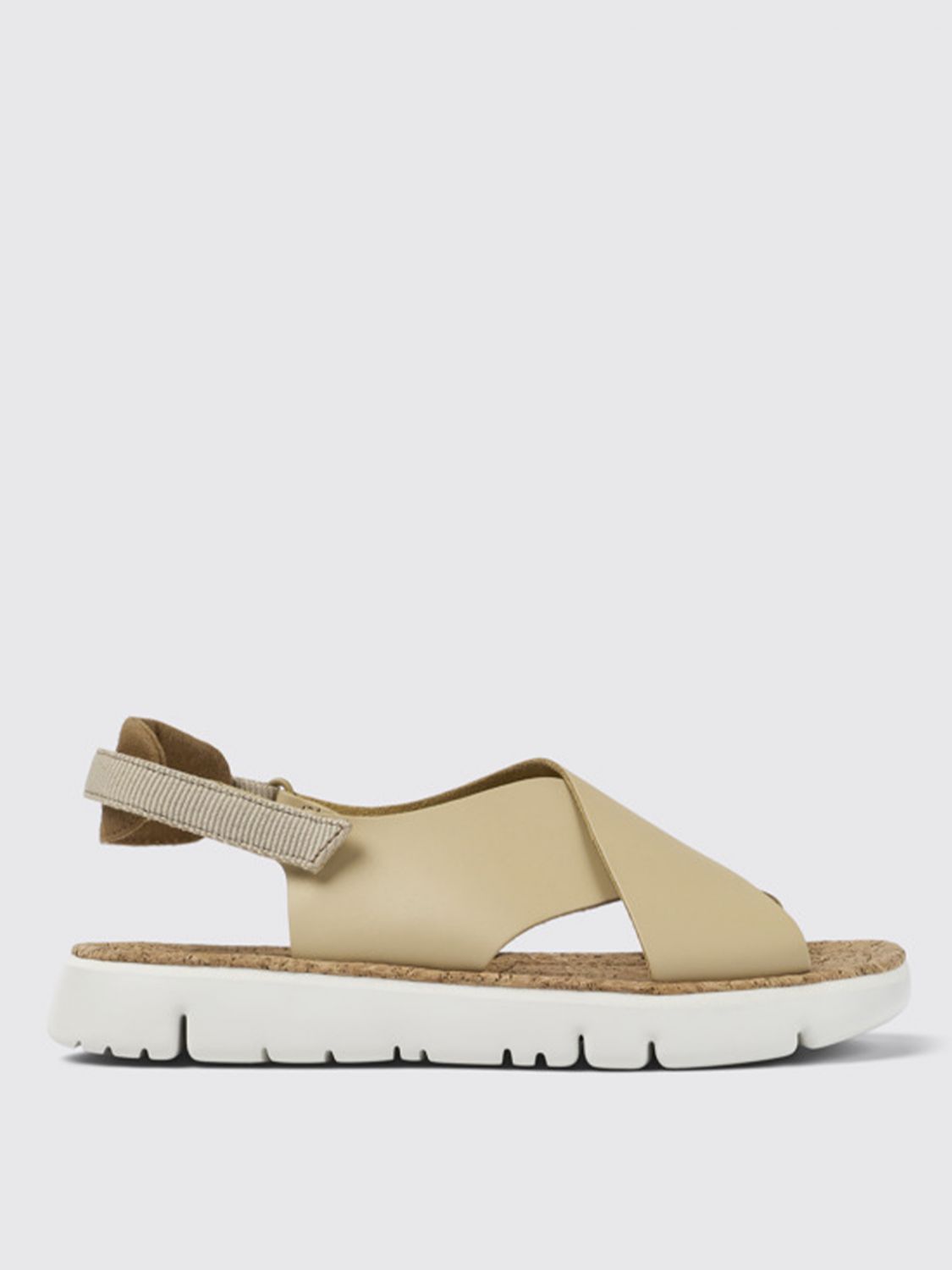 Camper Flat Sandals CAMPER Woman color Beige