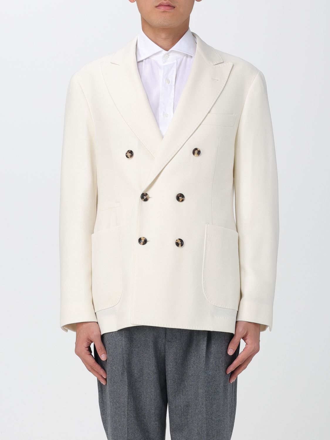 Brunello Cucinelli Blazer BRUNELLO CUCINELLI Men colour Yellow Cream