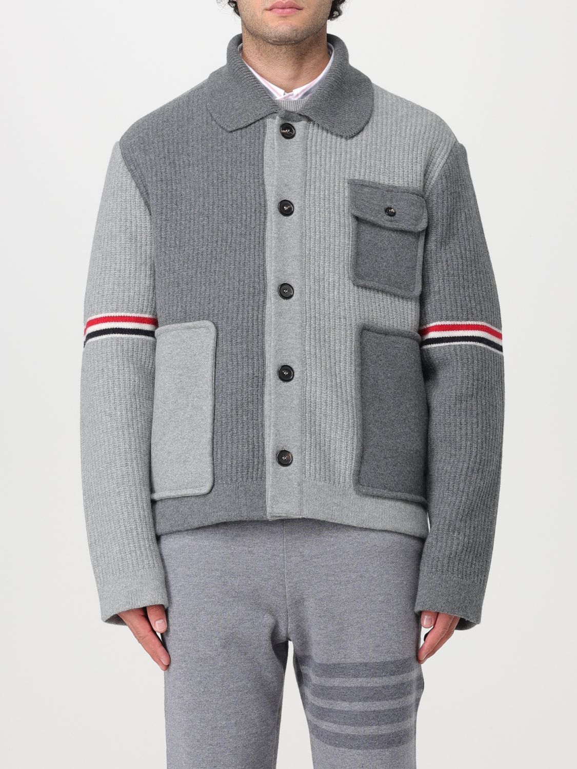 Thom Browne Cardigan THOM BROWNE Men colour Grey