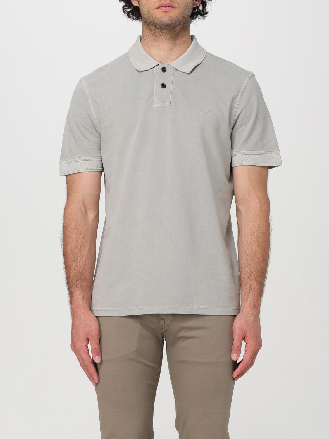 BOSS Polo Shirt BOSS Men color Grey