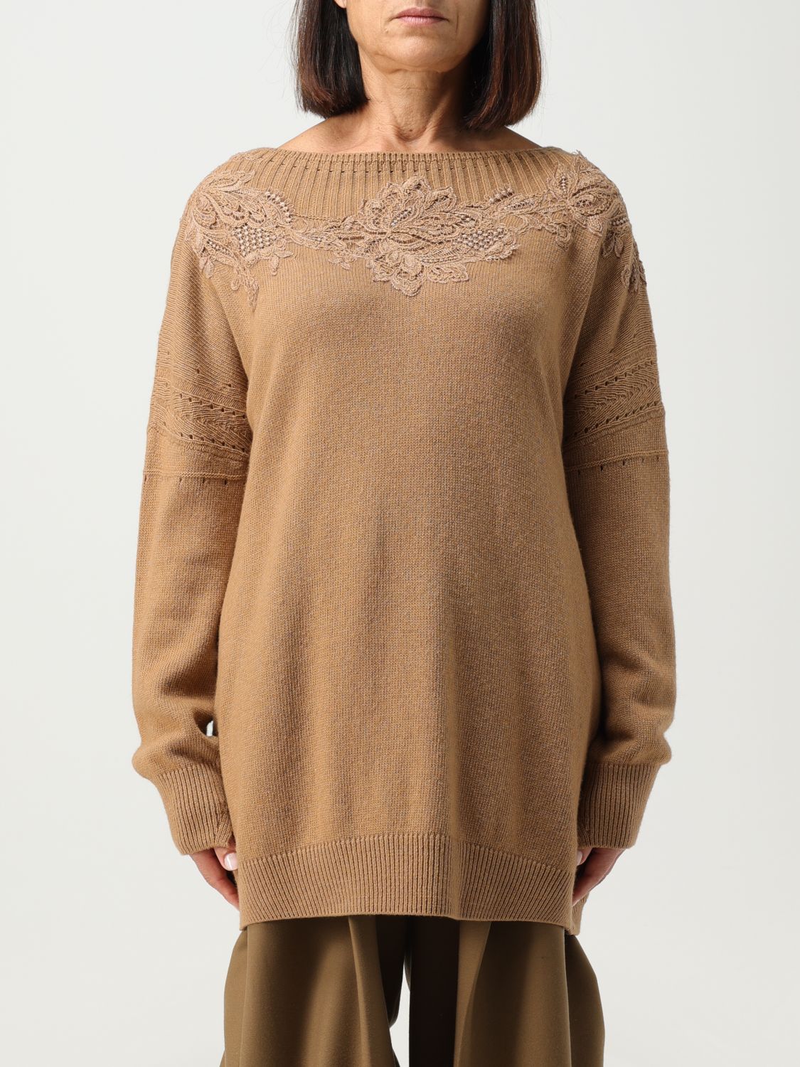 Ermanno Scervino Life Jumper ERMANNO SCERVINO LIFE Woman colour Camel