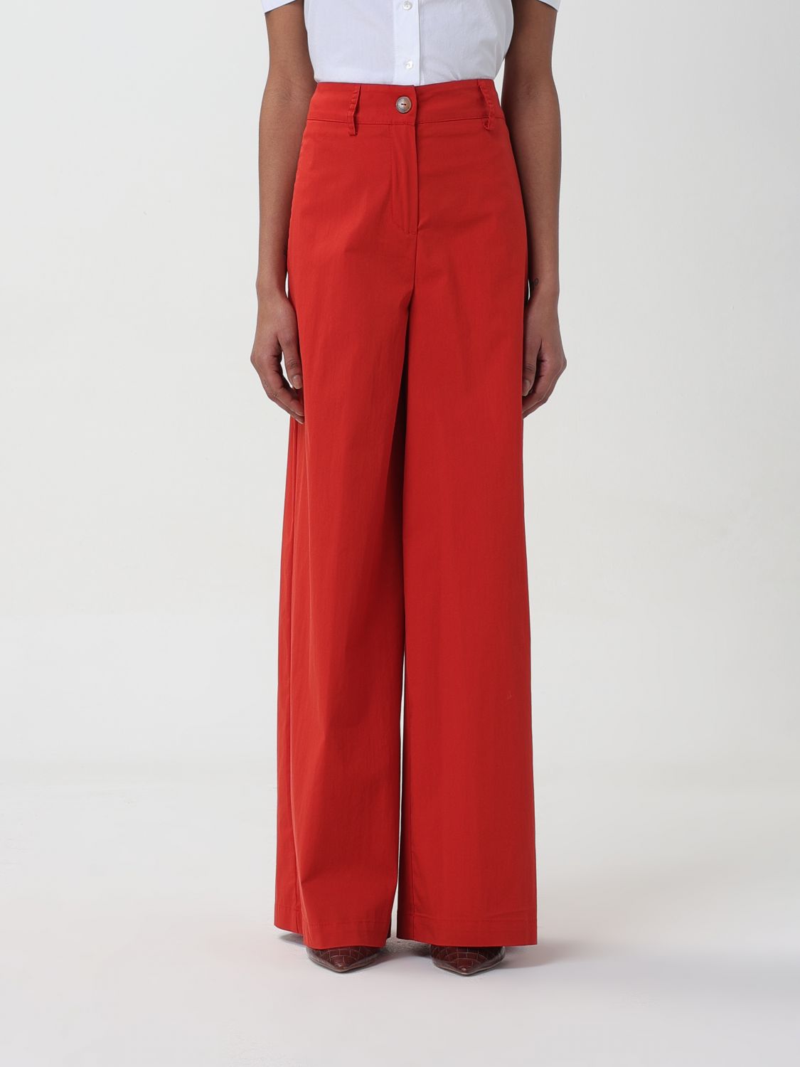 Alessia Santi Trousers ALESSIA SANTI Woman colour Coral