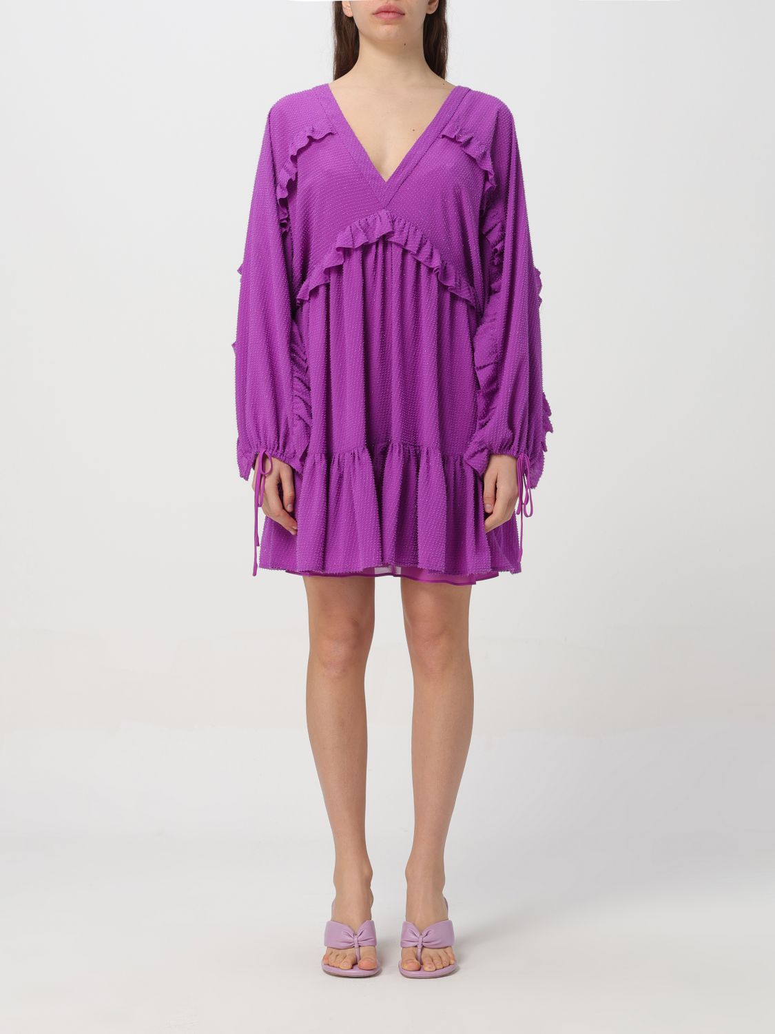 Actitude Twinset Dress ACTITUDE TWINSET Woman colour Violet