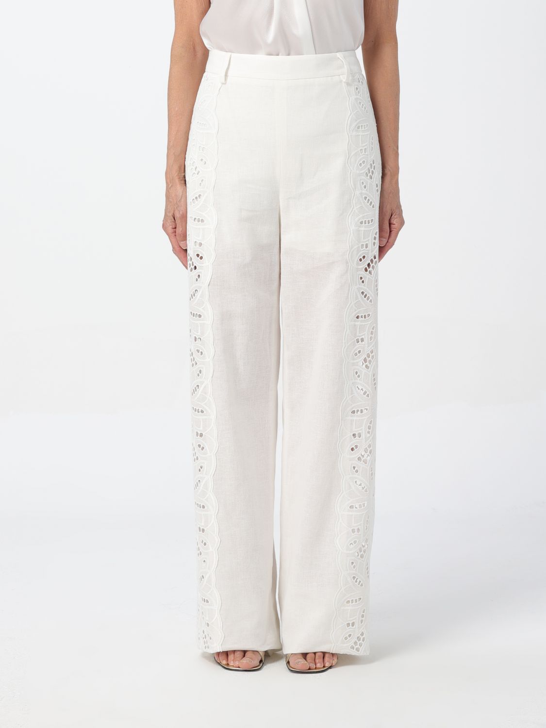 Alberta Ferretti Trousers ALBERTA FERRETTI Woman colour White